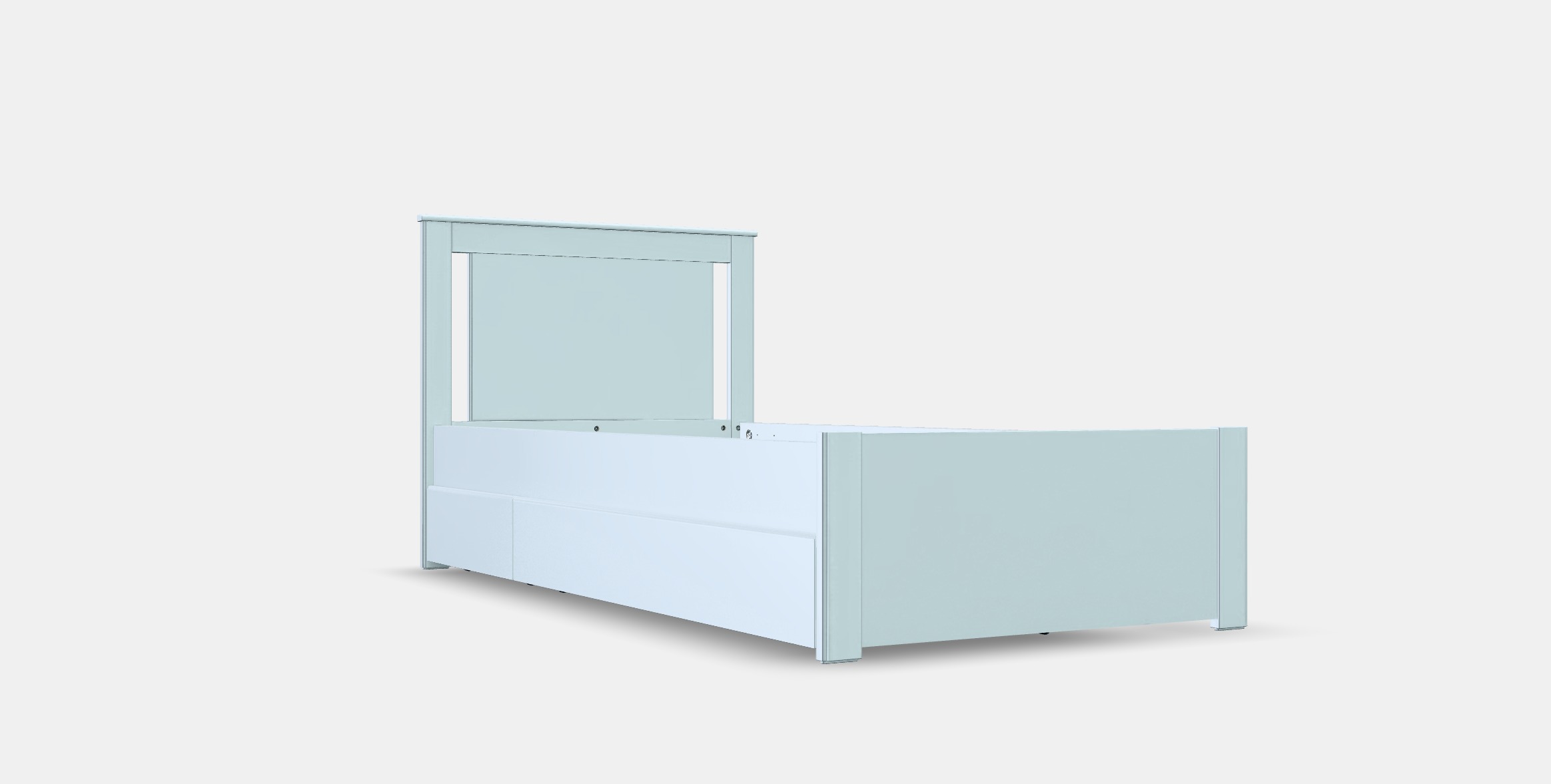 SONGESAND Bed frame with 2 storage boxes 5 Low-poly 3D model_9