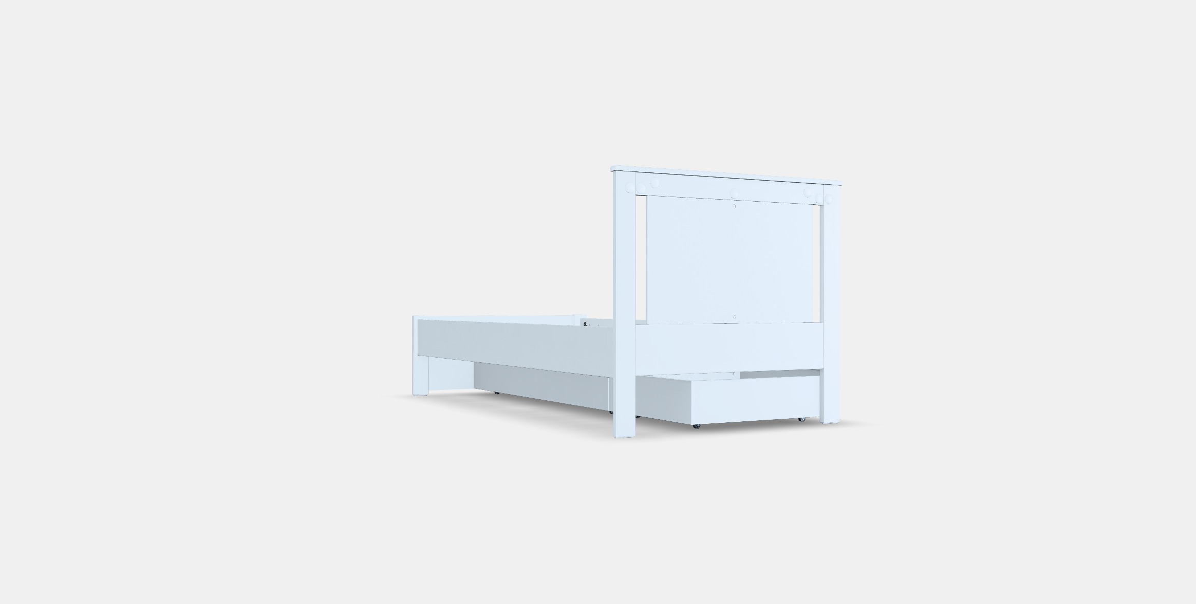SONGESAND Bed frame with 2 storage boxes 5 Low-poly 3D model_16