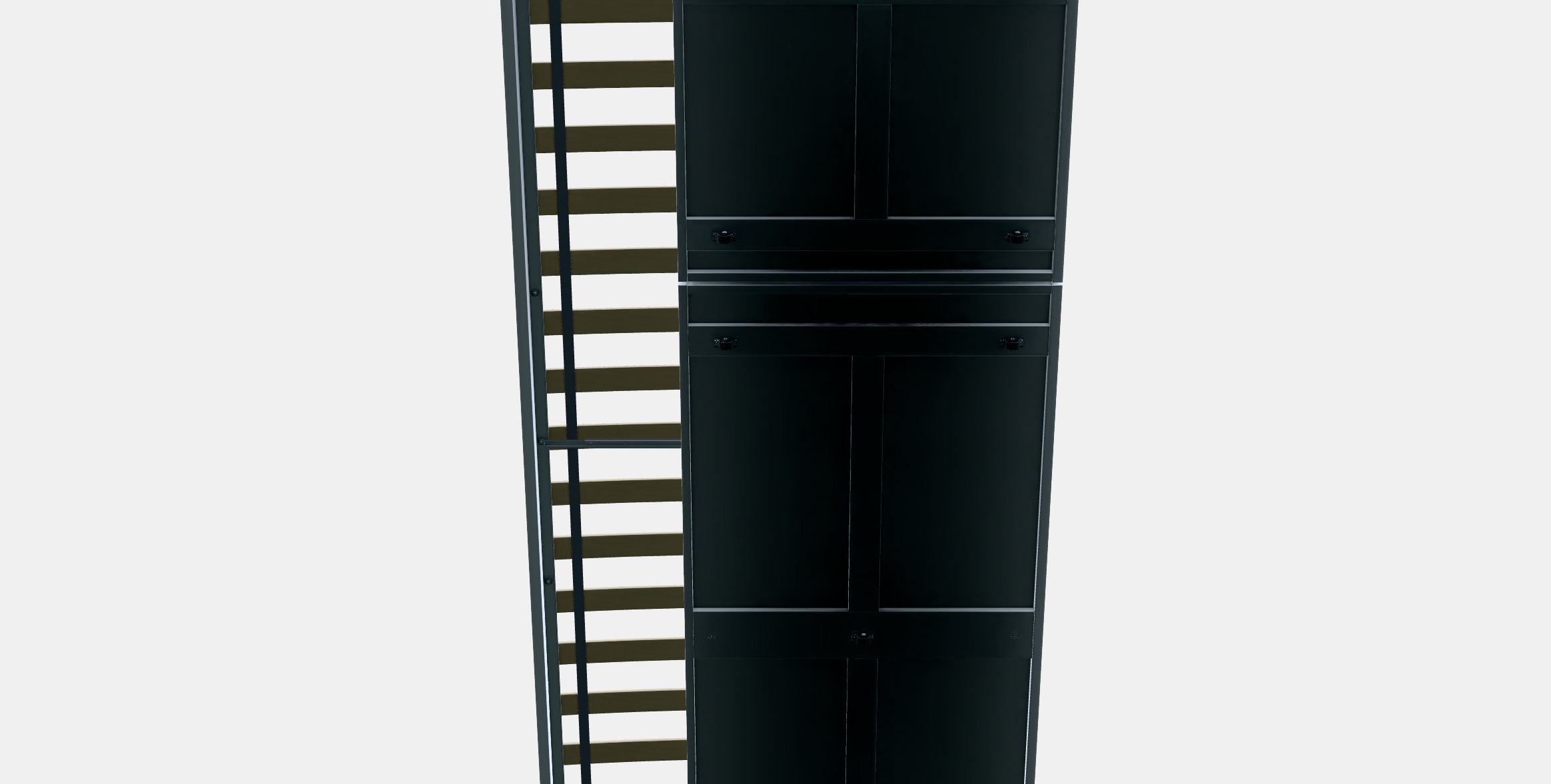 SONGESAND Bed frame with 2 storage boxes 5 Low-poly 3D model_8