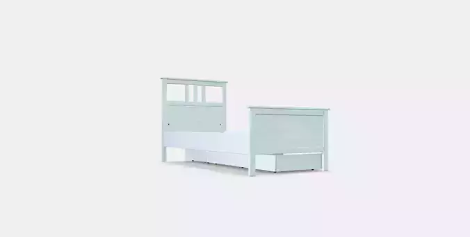 HEMNES Bed frame with 2 storage boxes 2