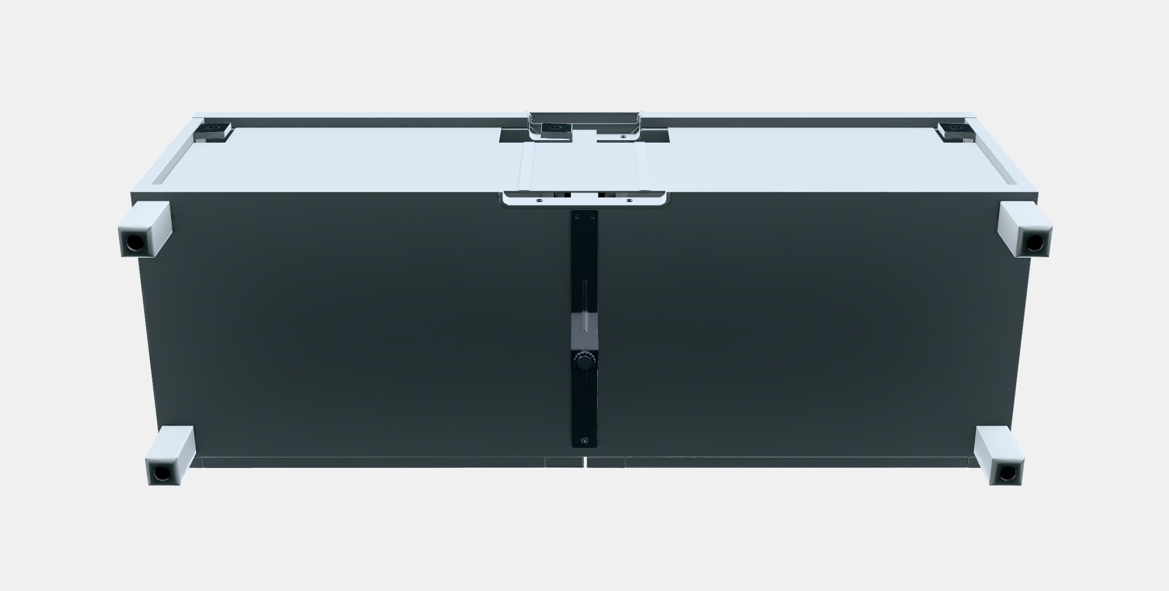 BESTA TV bench with drawers 5 Low-poly 3D model_8