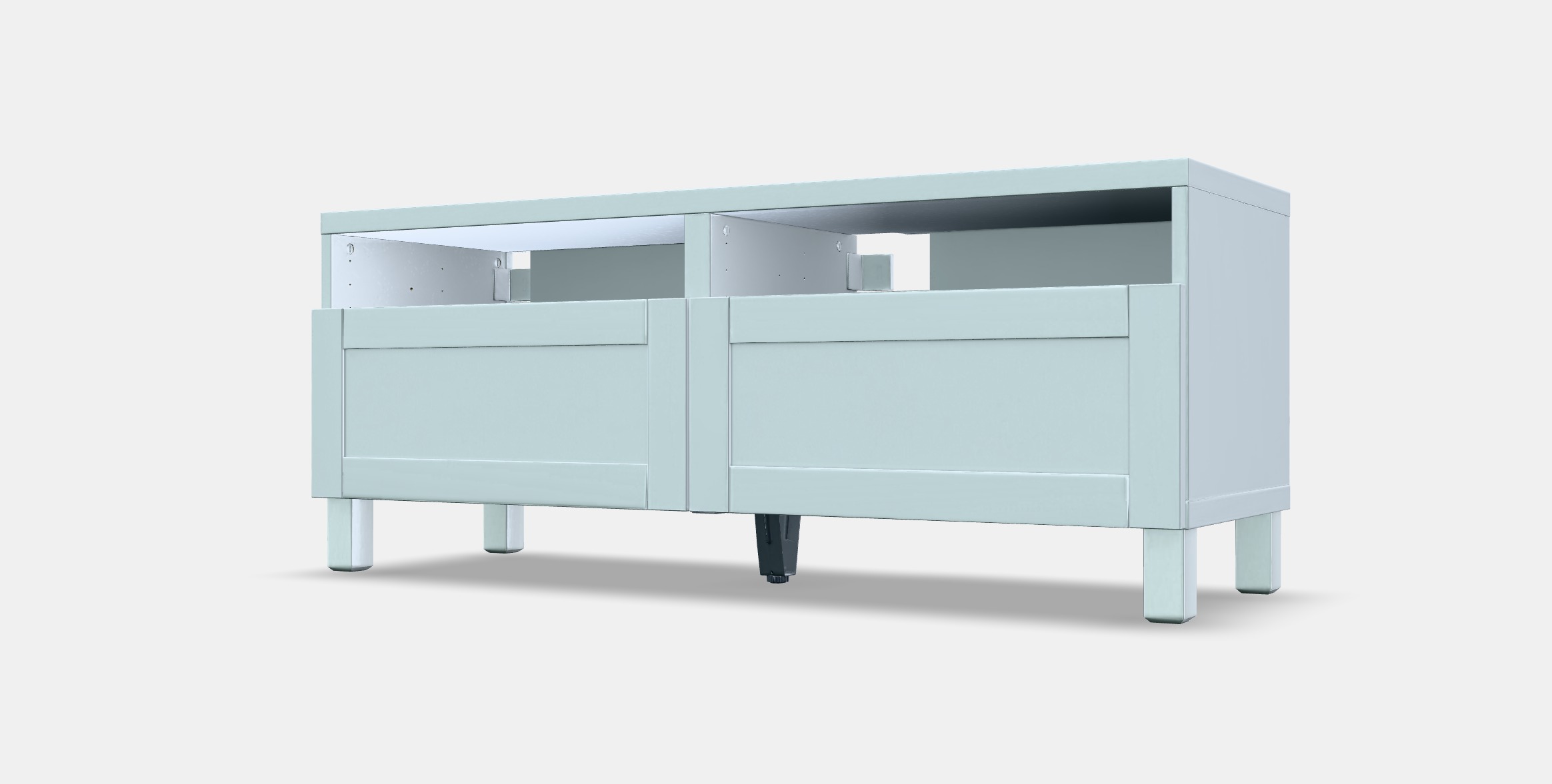 BESTA TV bench with drawers 5 Low-poly 3D model_15