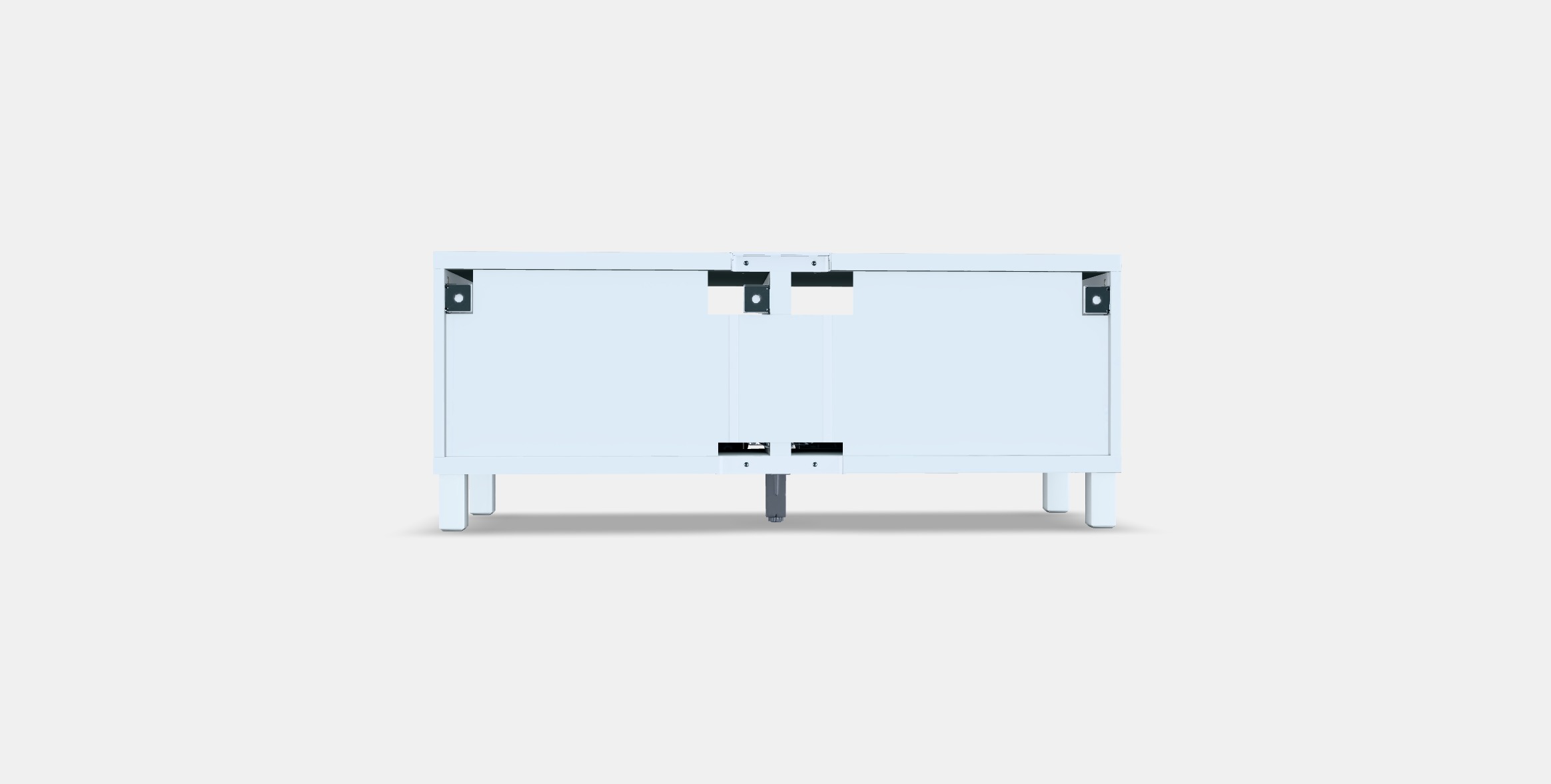 BESTA TV bench with drawers 5 Low-poly 3D model_13