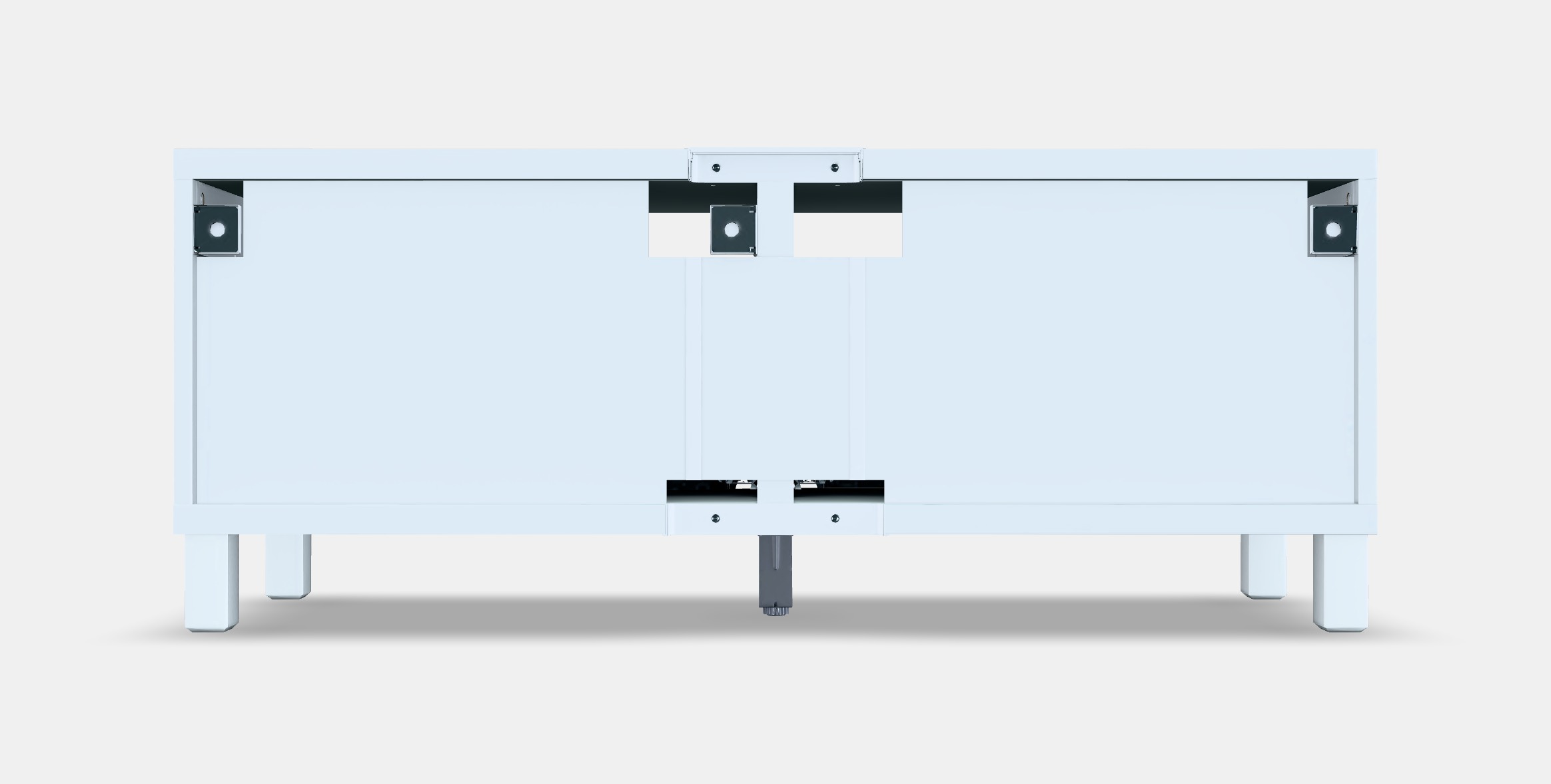 BESTA TV bench with drawers 5 Low-poly 3D model_14