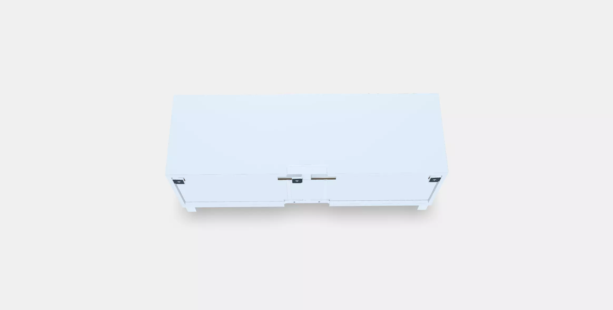 BESTA TV bench with drawers 5 Low-poly 3D model_0