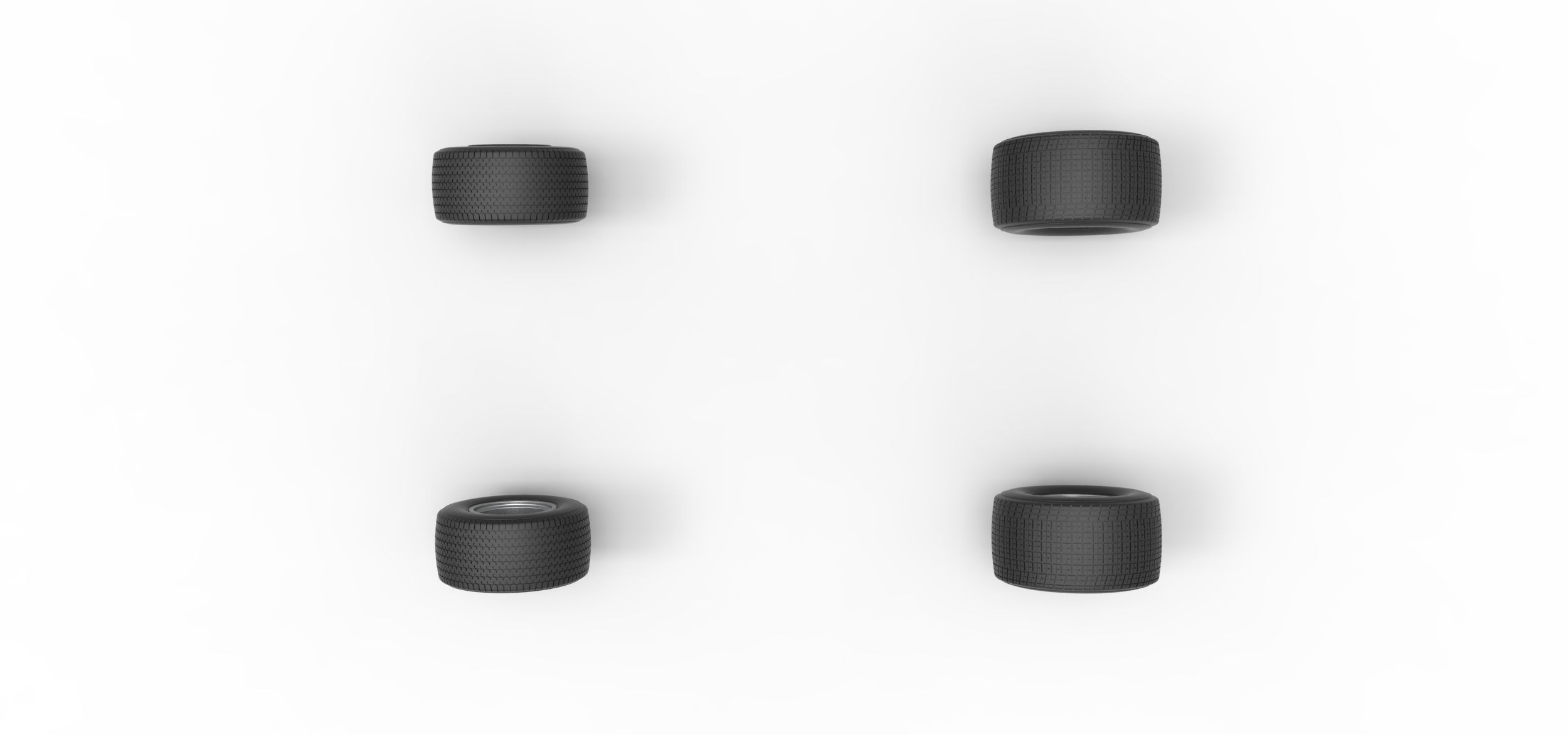 Wheel set of Australian Super Sedan Scale 1 to 25 3D print model_6