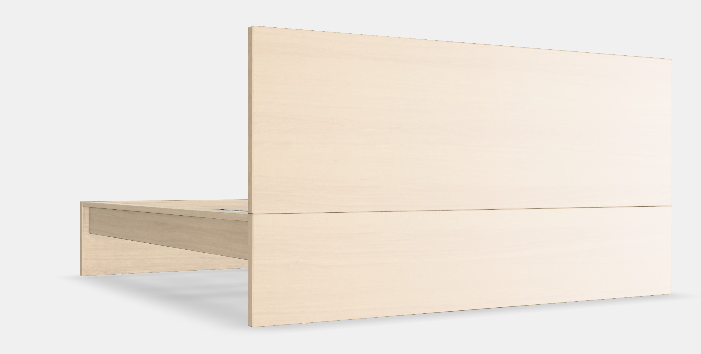 MALM Bed frame high 101 Low-poly 3D model_4