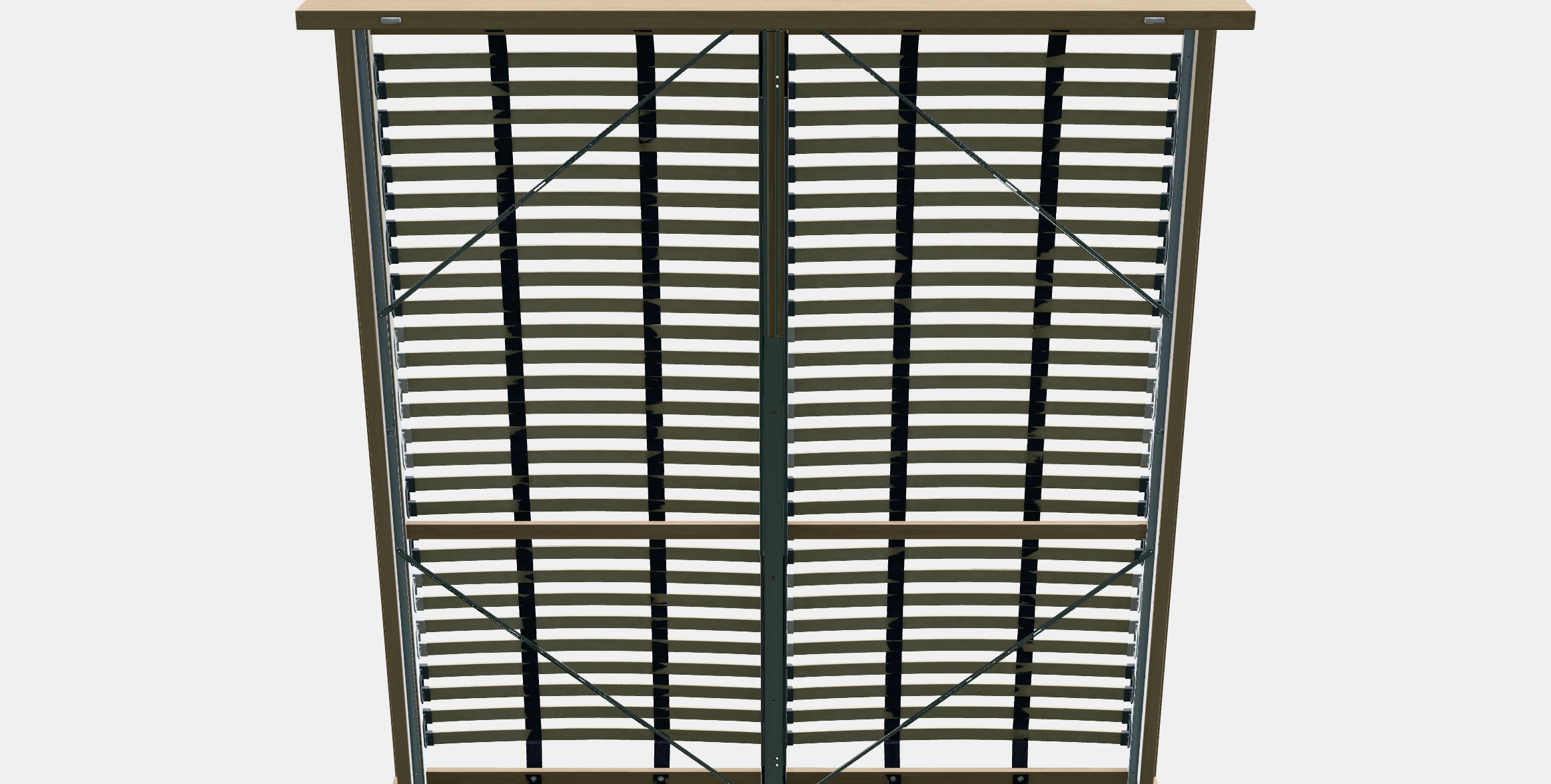 MALM Bed frame high 101 Low-poly 3D model_11