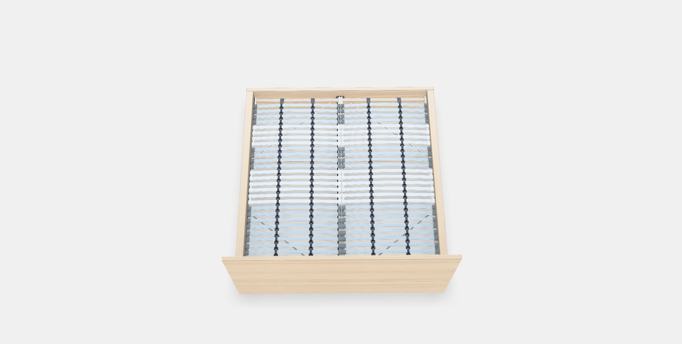 MALM Bed frame high 101 Low-poly 3D model_3