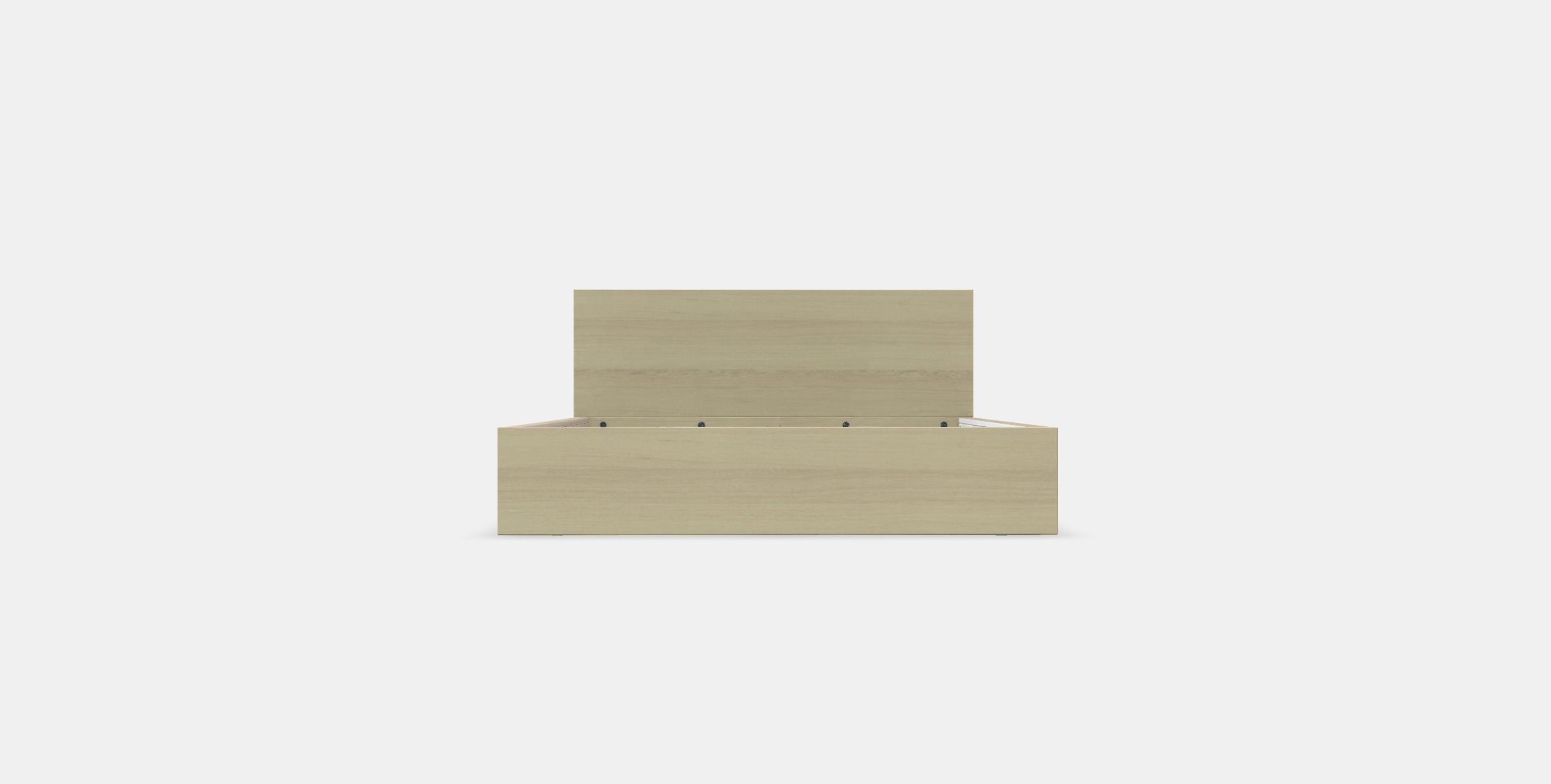 MALM Bed frame high 101 Low-poly 3D model_7