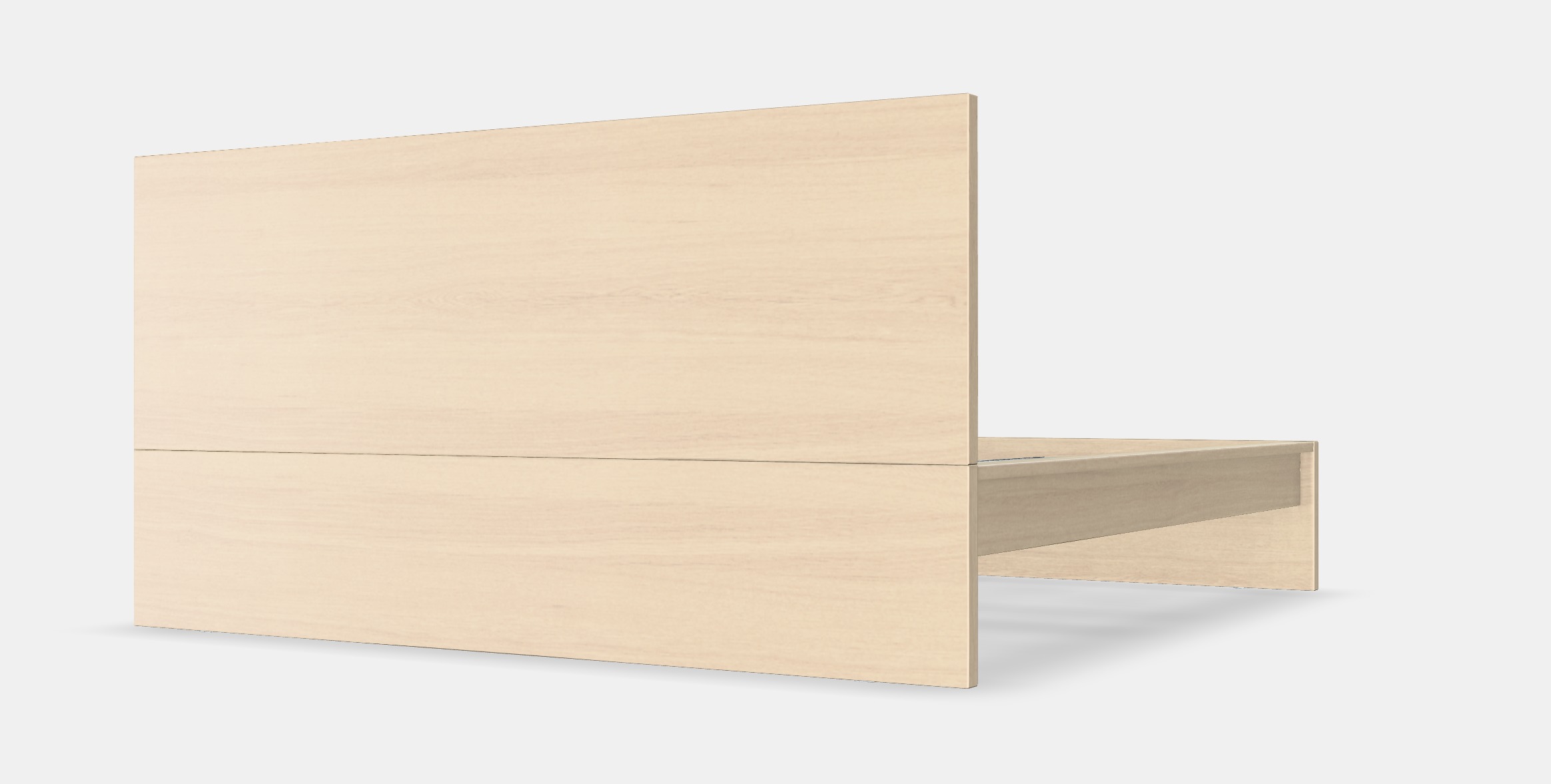 MALM Bed frame high 101 Low-poly 3D model_9