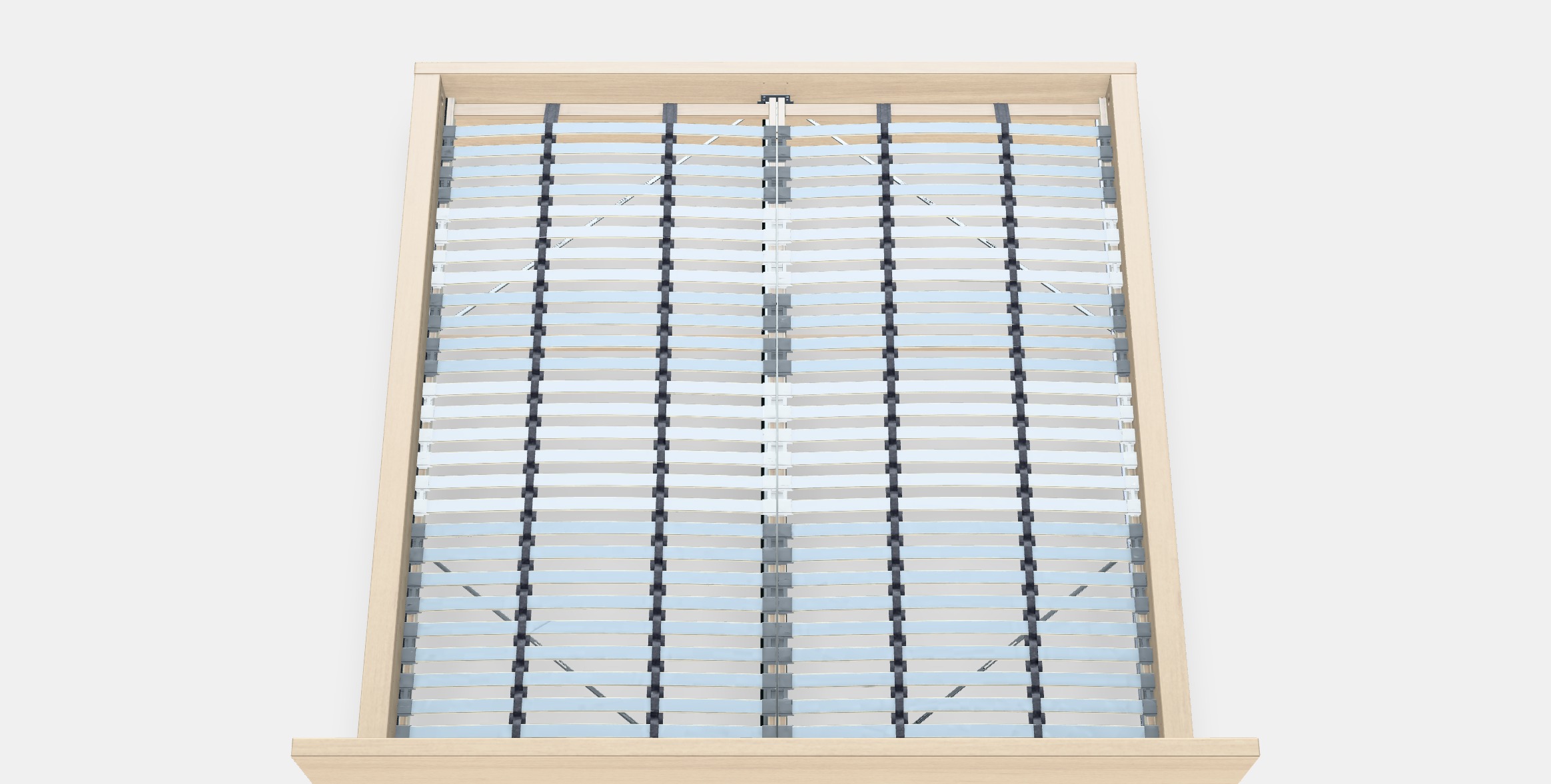 MALM Bed frame high 101 Low-poly 3D model_8