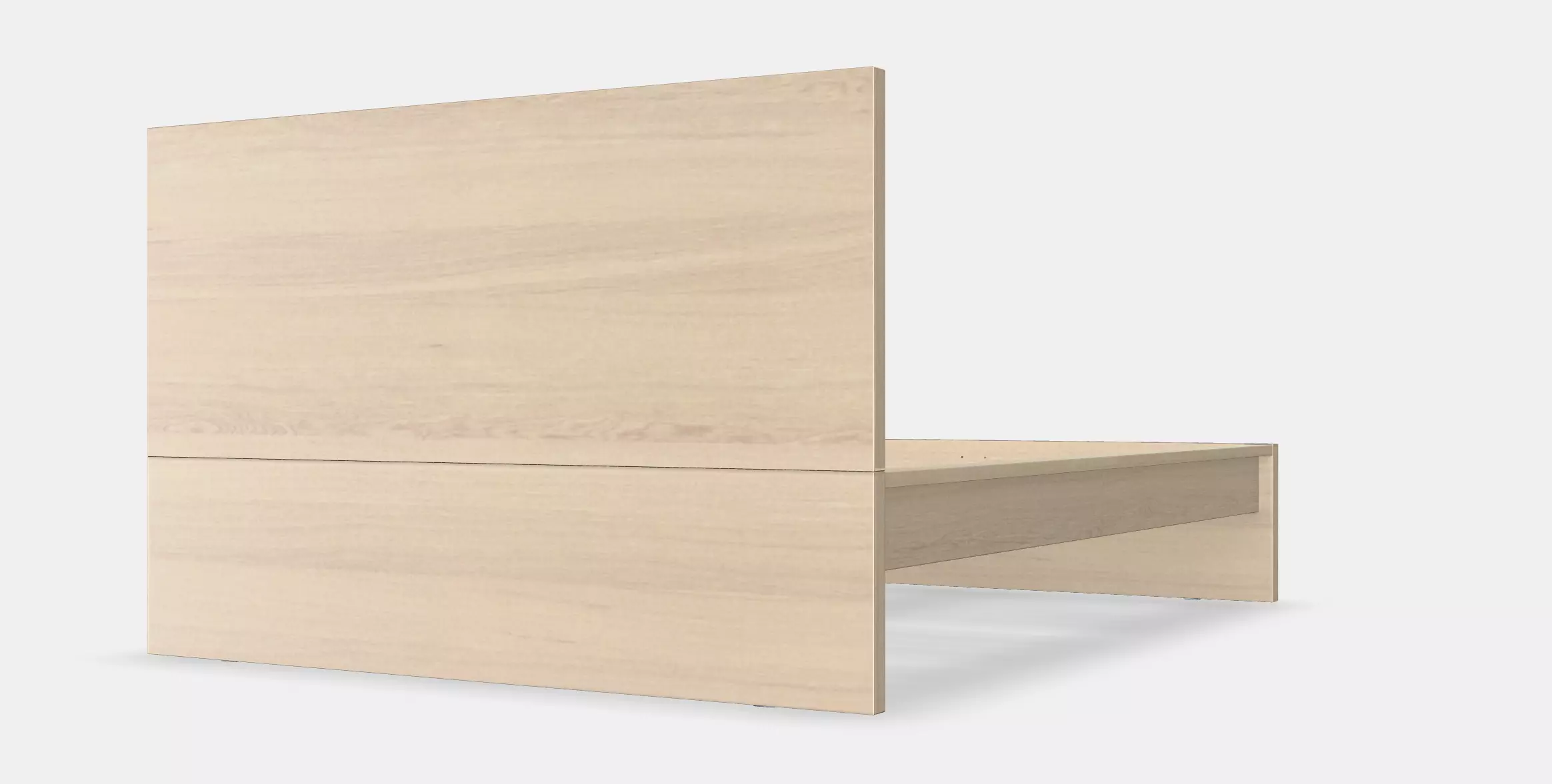 MALM Bed frame high 102 Low-poly 3D model_0