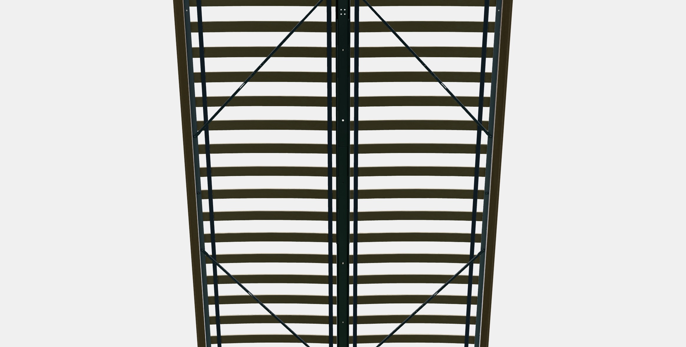 MALM Bed frame high 102 Low-poly 3D model_4