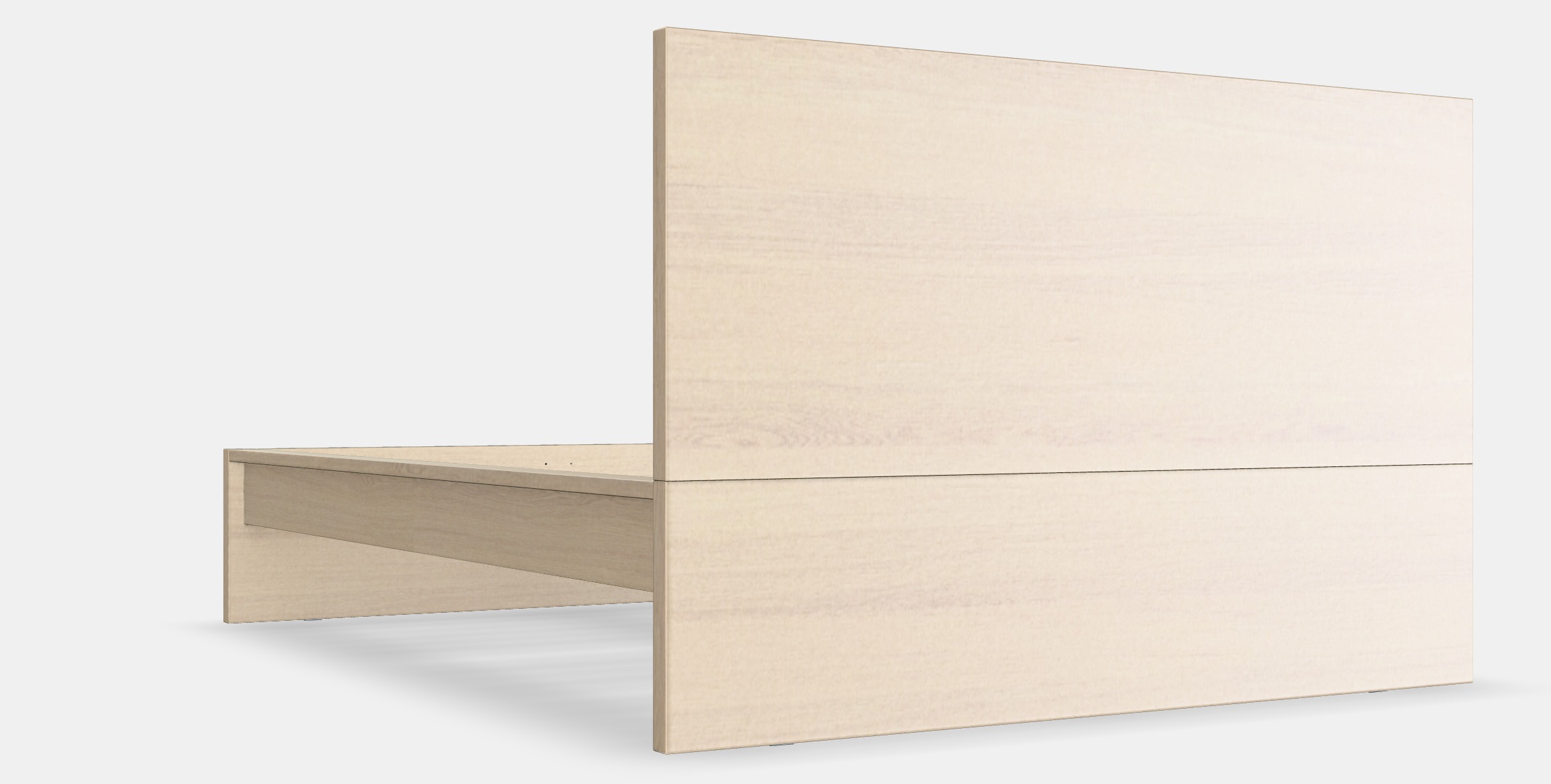 MALM Bed frame high 102 Low-poly 3D model_9