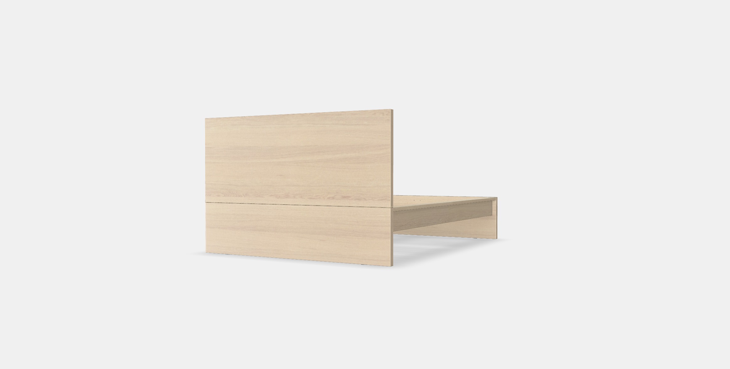 MALM Bed frame high 102 Low-poly 3D model_5