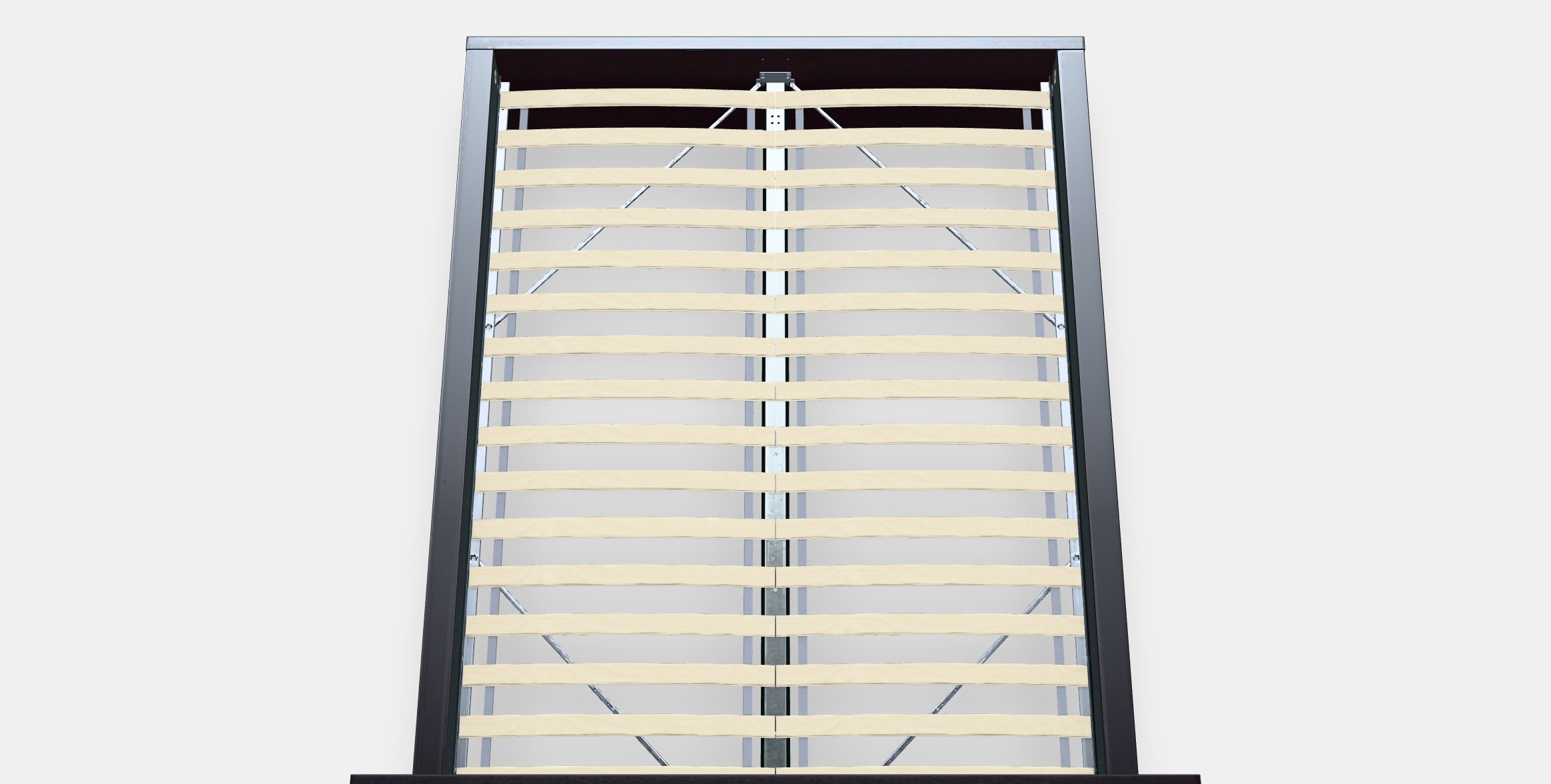 MALM Bed frame high 103 Low-poly 3D model_2