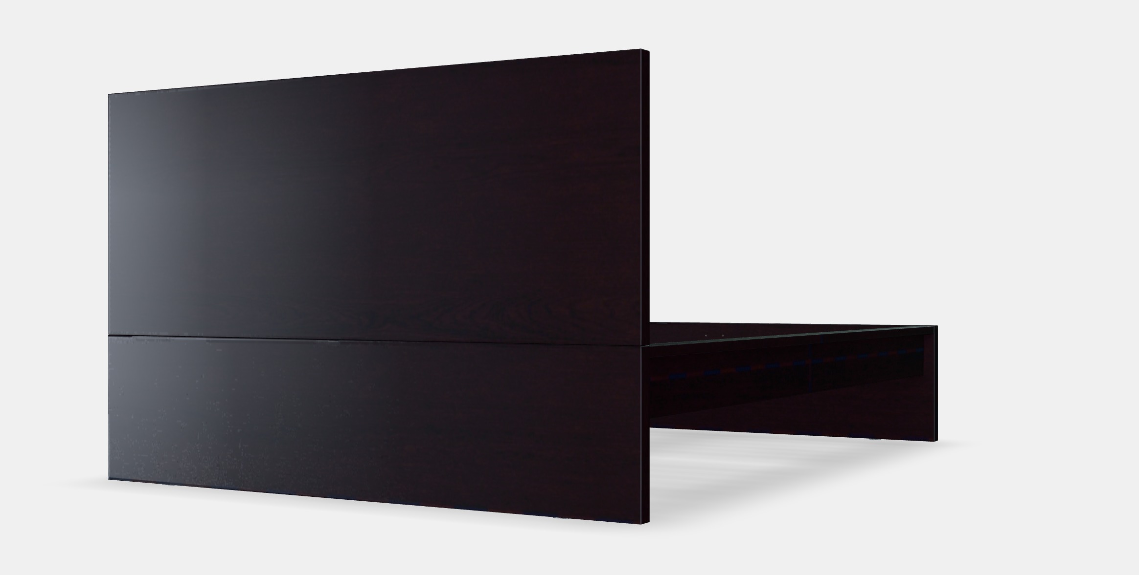 MALM Bed frame high 103 Low-poly 3D model_8