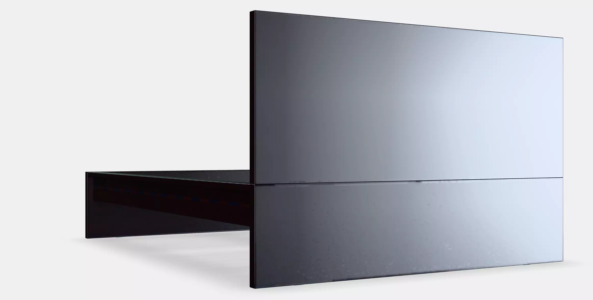 MALM Bed frame high 103 Low-poly 3D model_0