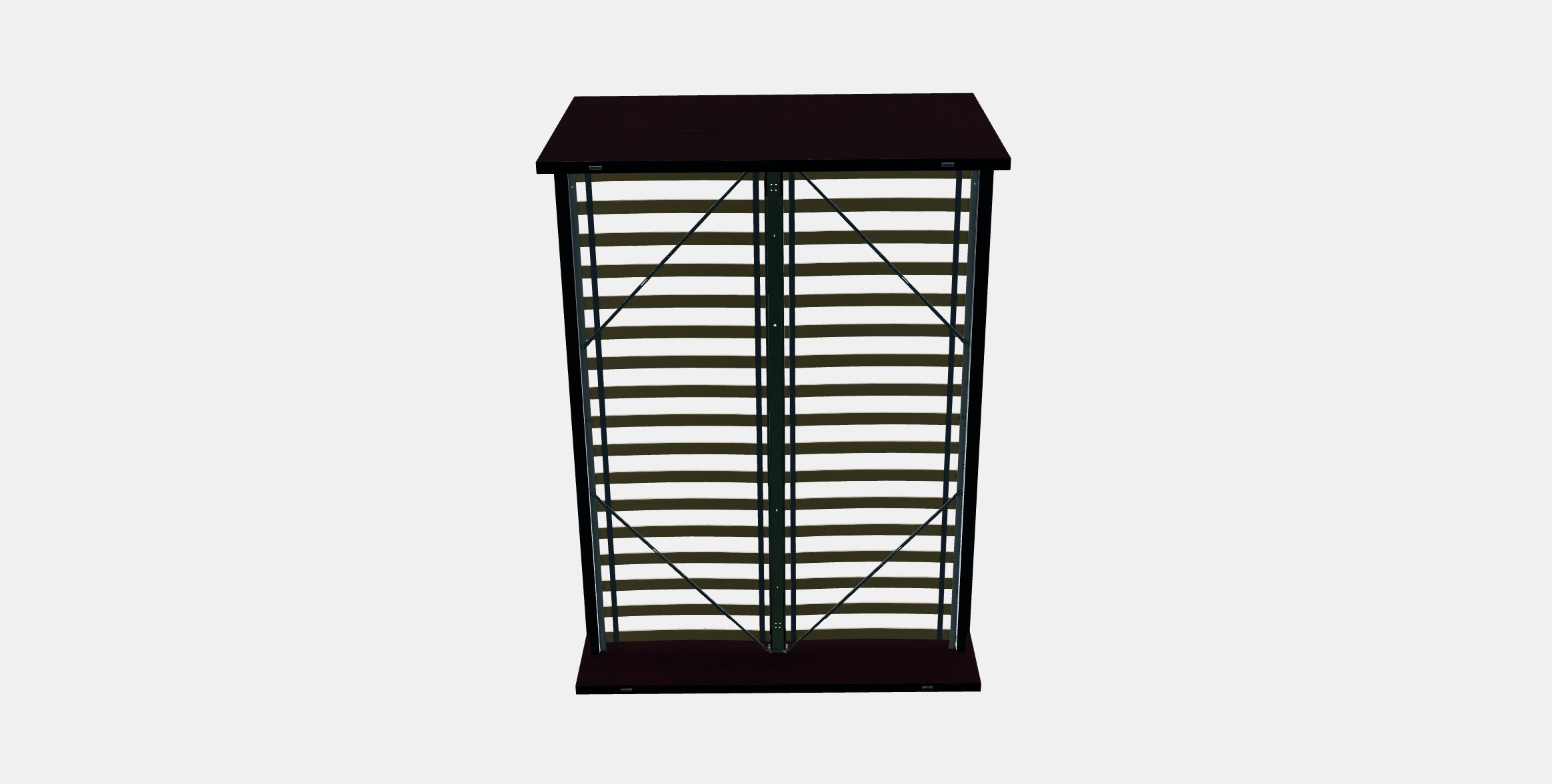 MALM Bed frame high 103 Low-poly 3D model_5