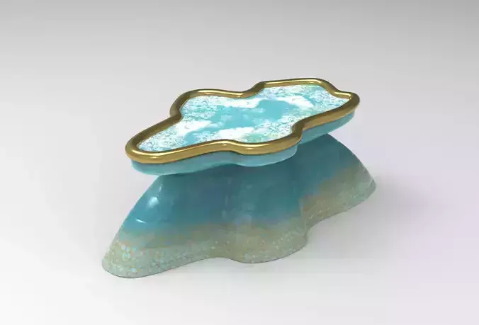 Nolan Center Table Low-poly 3D model