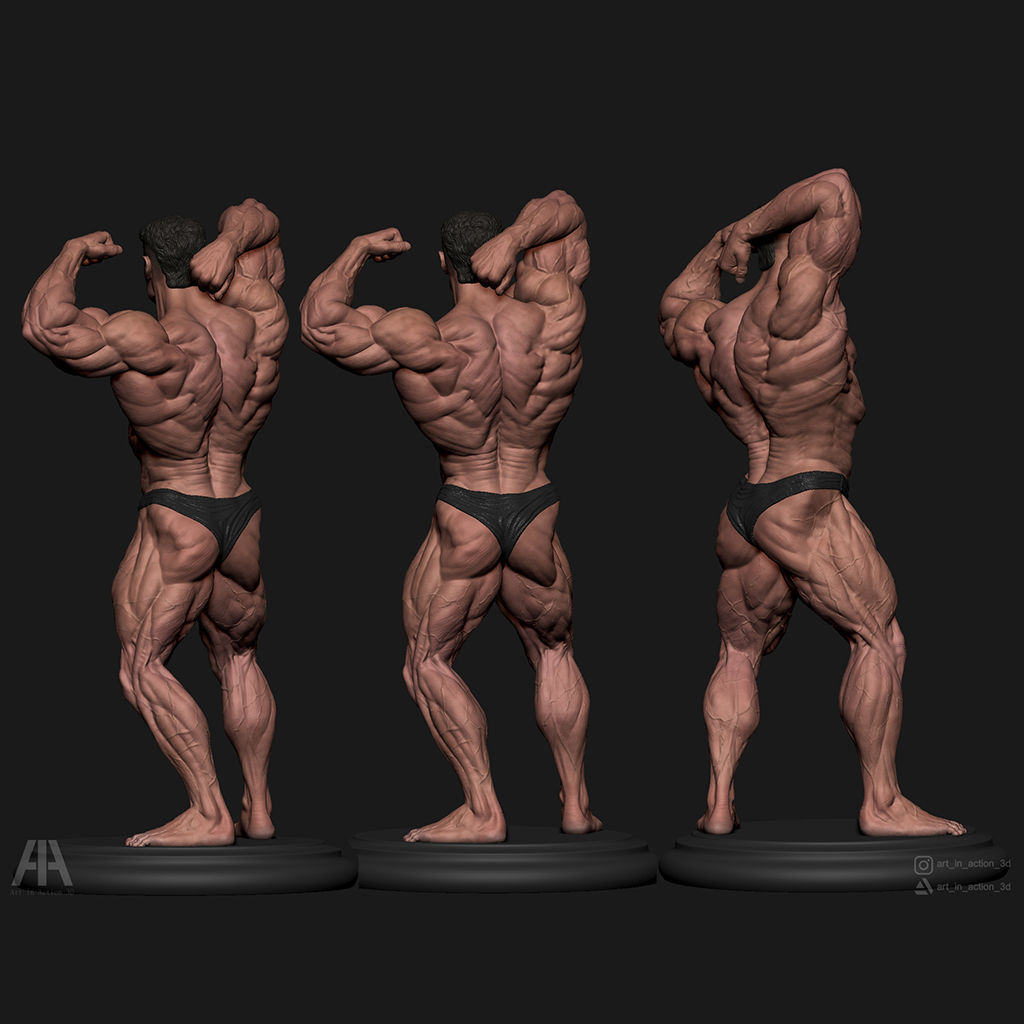 Bodybuilder Chris Bumstead CBum 3D print model_3