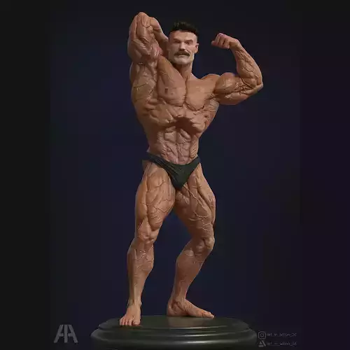 Bodybuilder Chris Bumstead CBum 3D print model