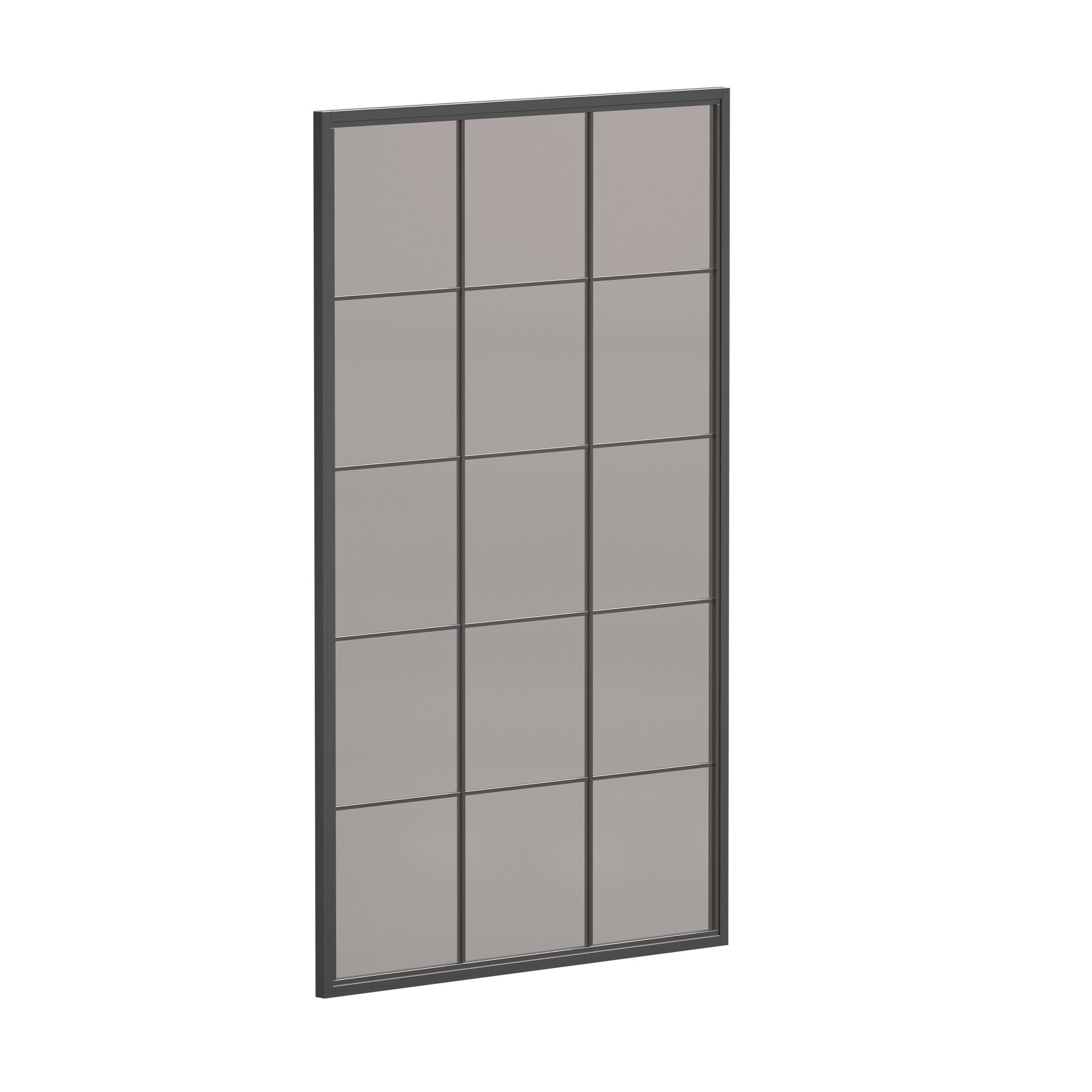 Aluminum entrance group door and window 3D model_5