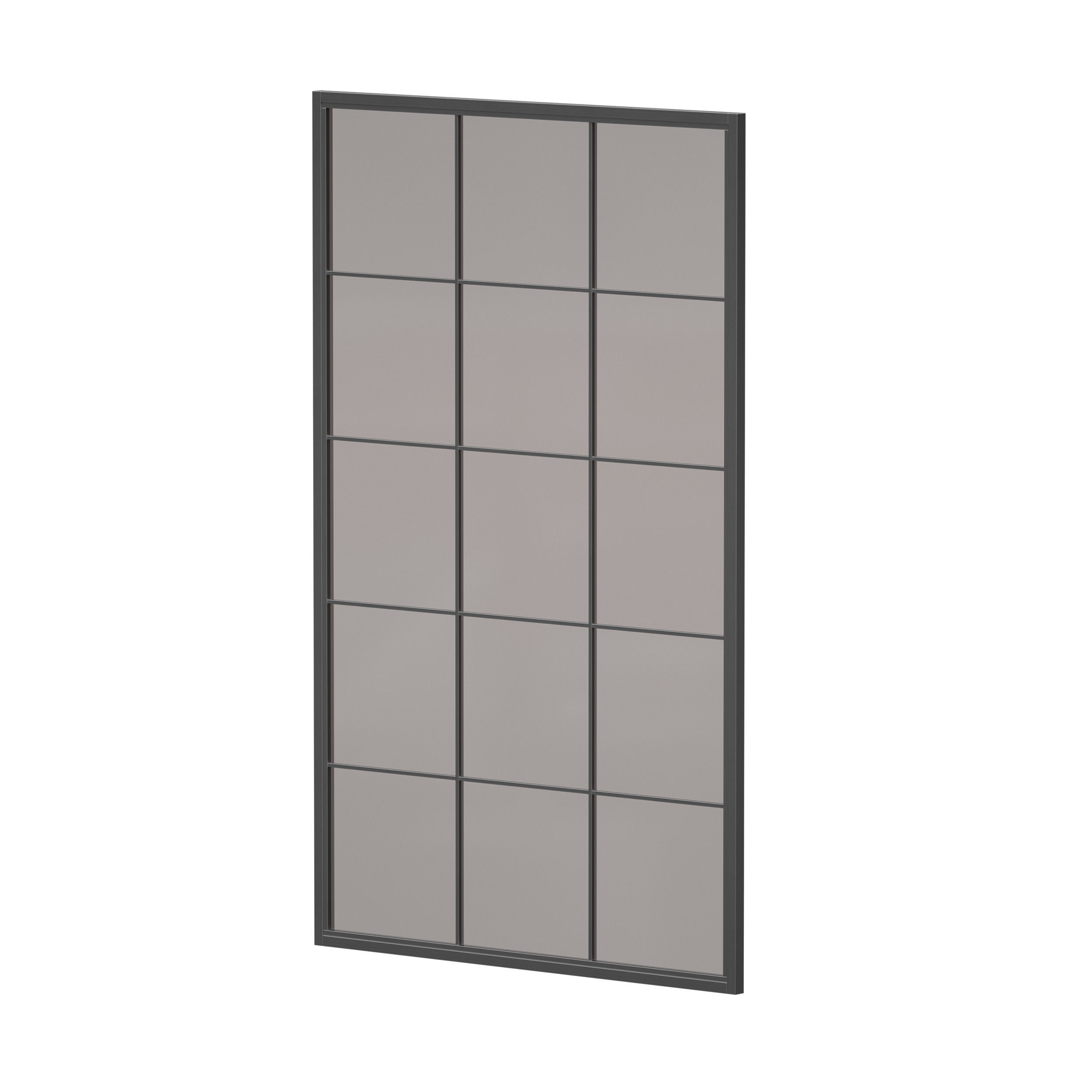 Aluminum entrance group door and window 3D model_8