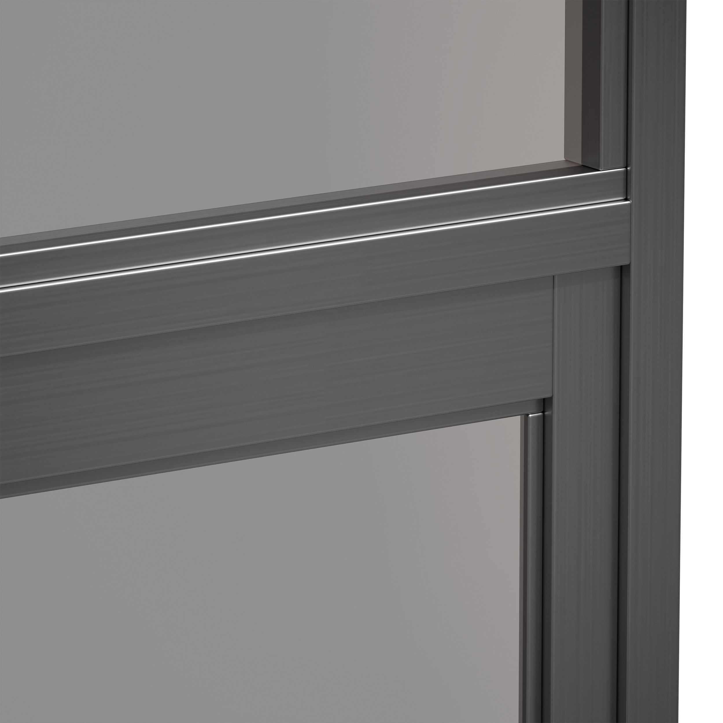Aluminum entrance group door and window 3D model_14