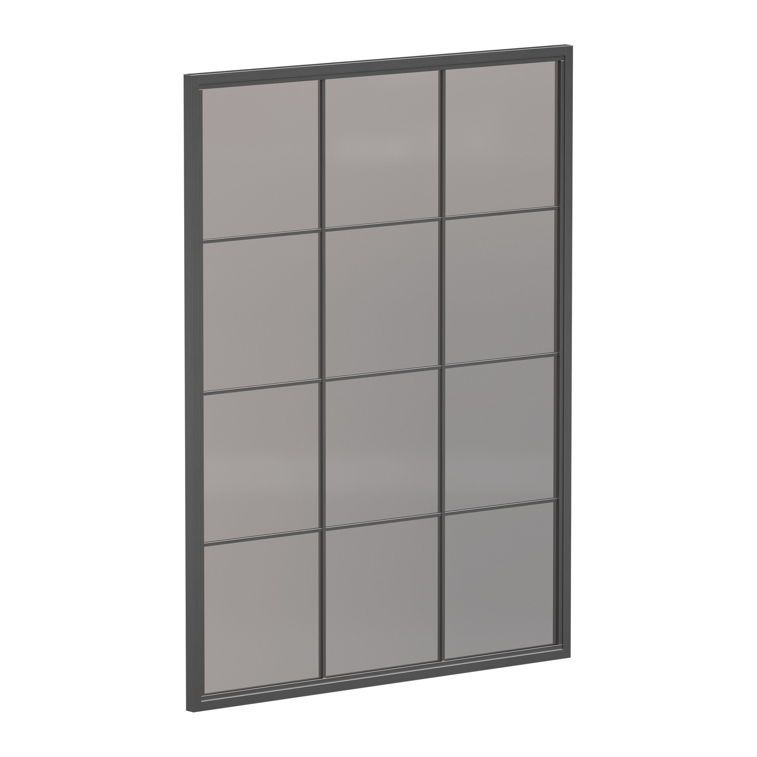 Aluminum entrance group door and window 3D model_11