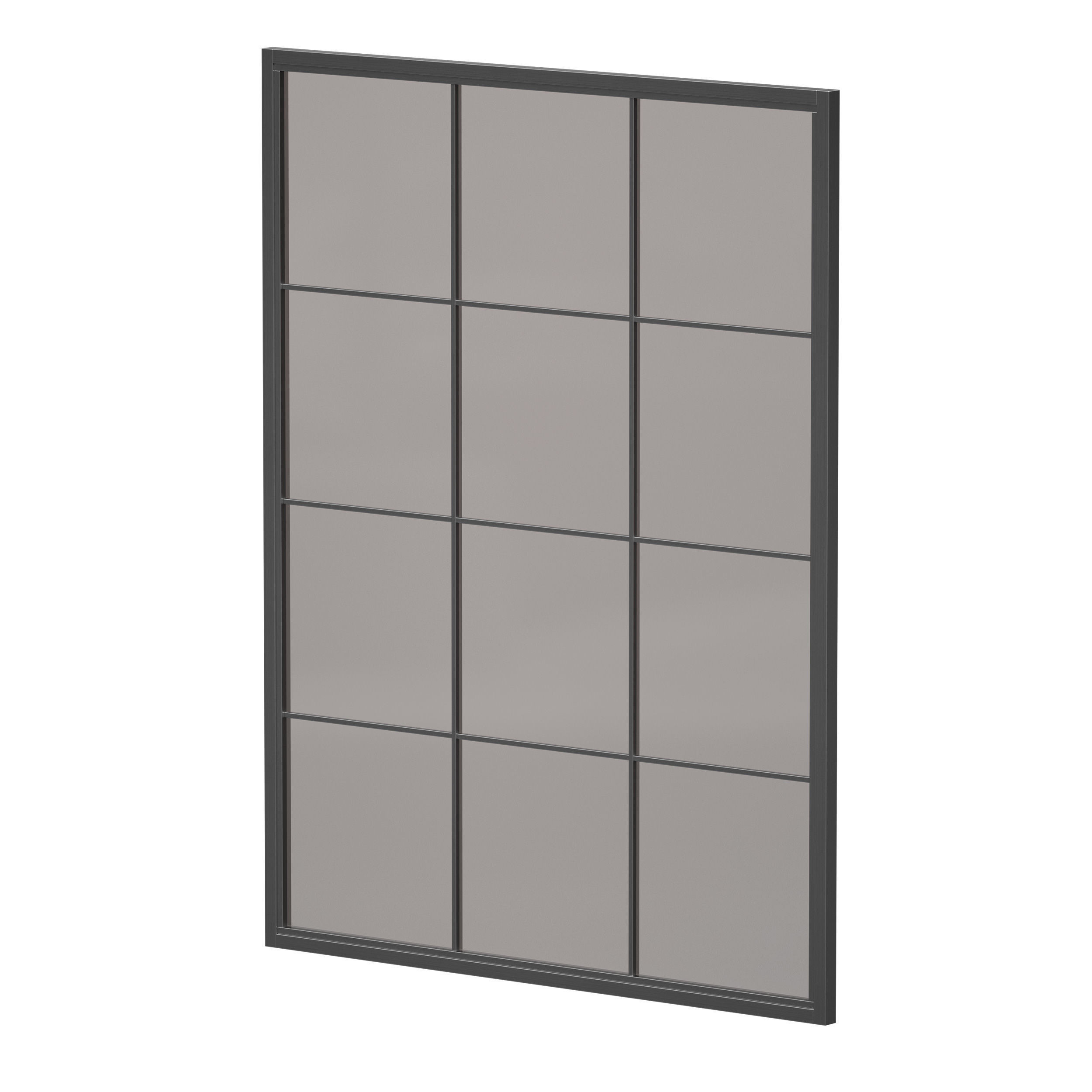 Aluminum entrance group door and window 3D model_10