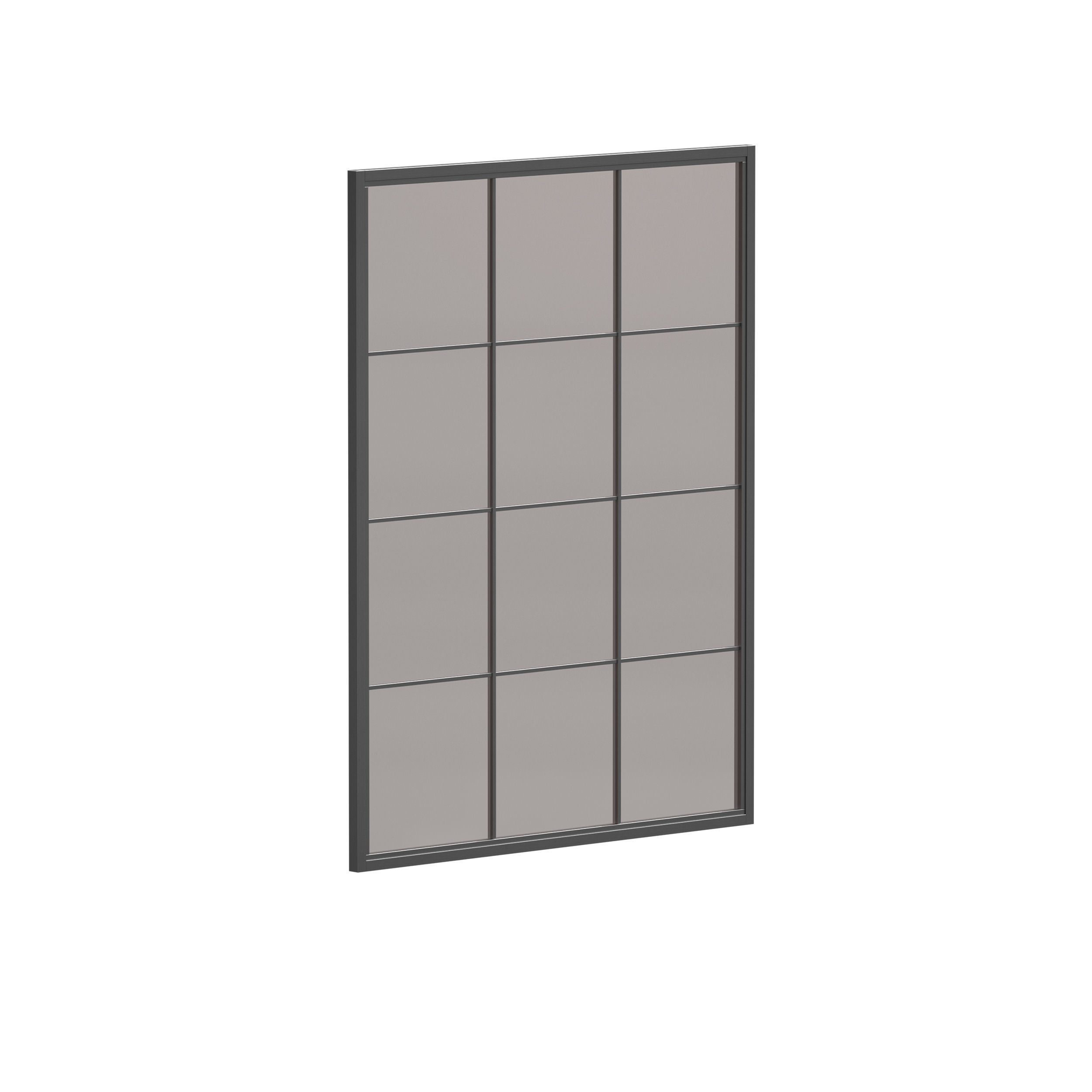 Aluminum entrance group door and window 3D model_6