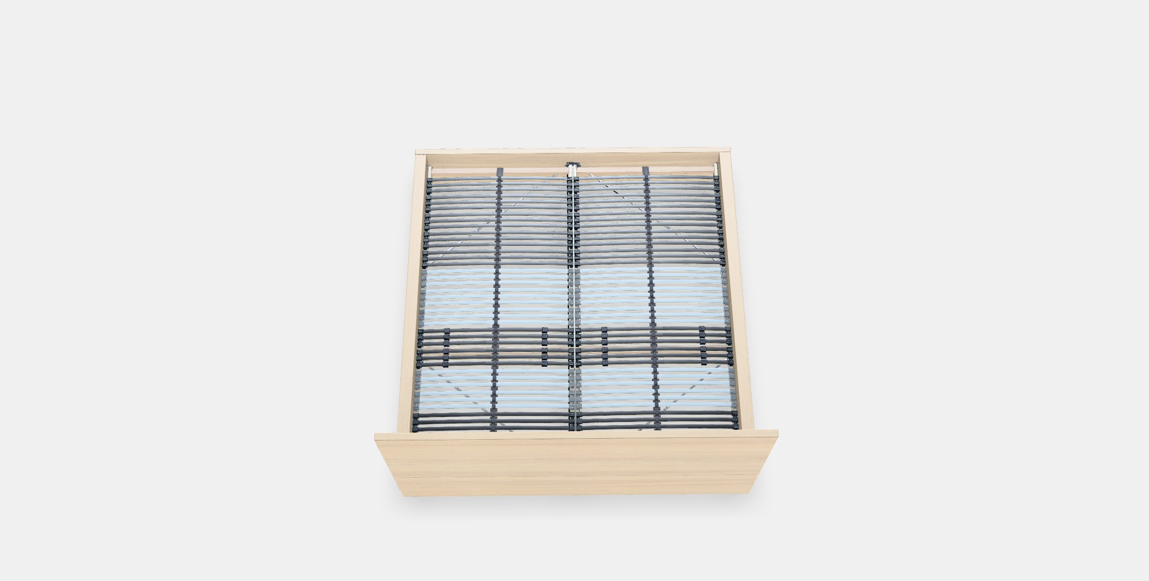 MALM Bed frame high 107 Low-poly 3D model_2