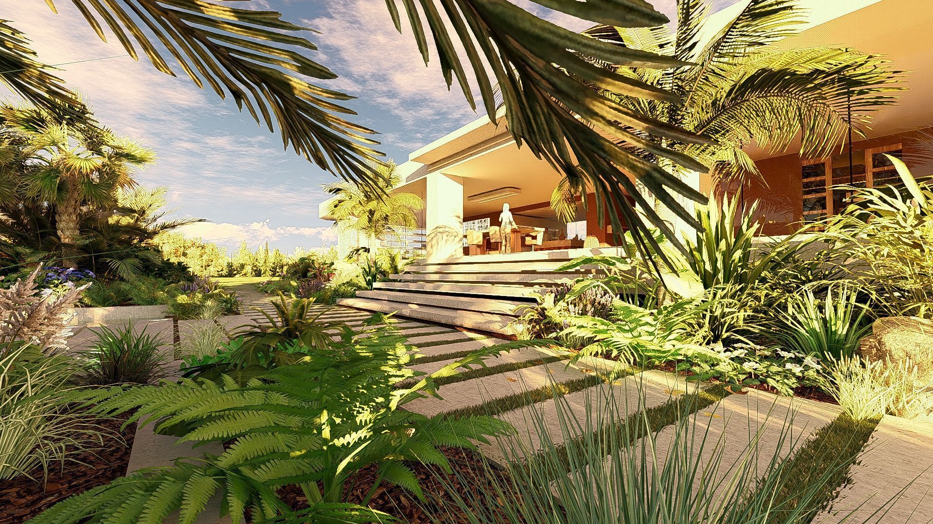 Modern Minimalist Villa 3D model_26