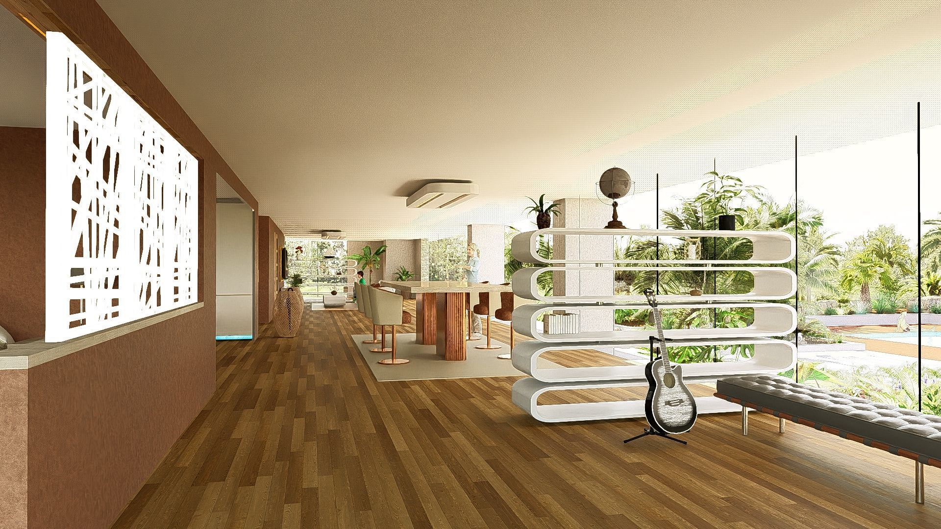 Modern Minimalist Villa 3D model_18