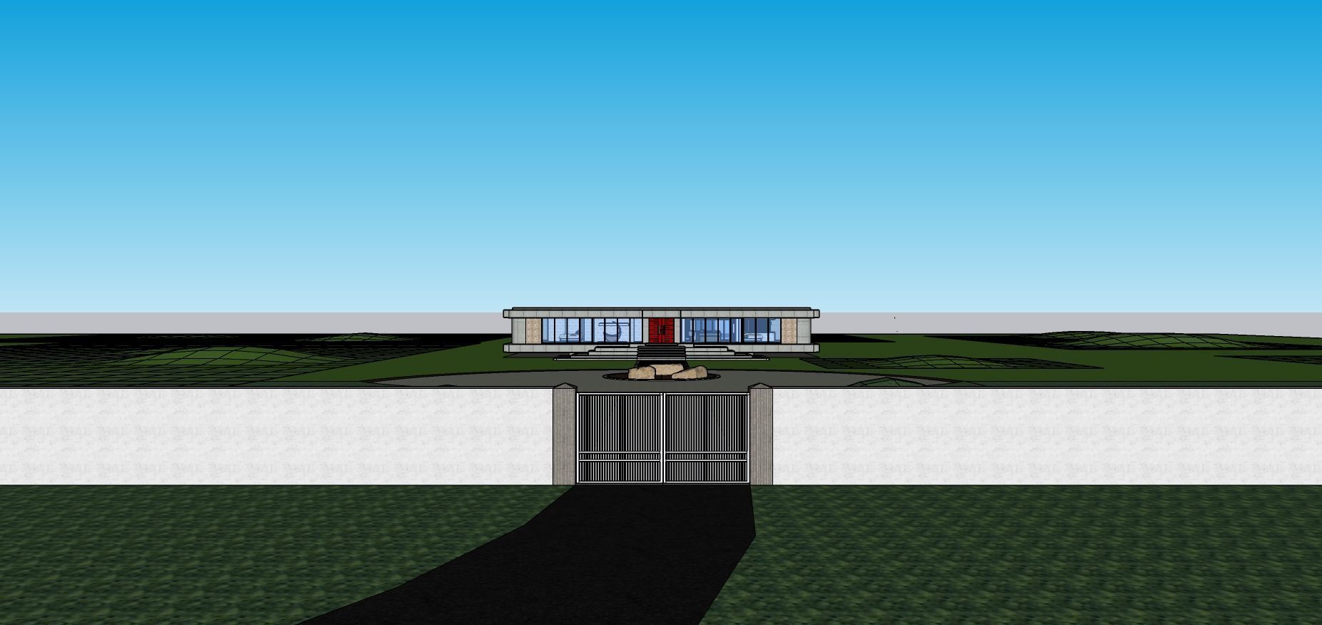 Modern Minimalist Villa 3D model_42