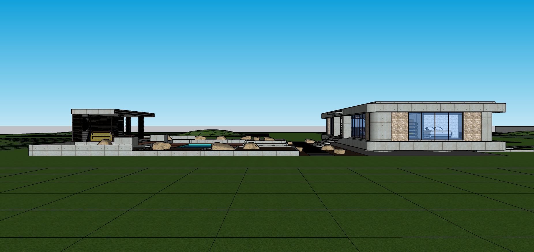 Modern Minimalist Villa 3D model_43