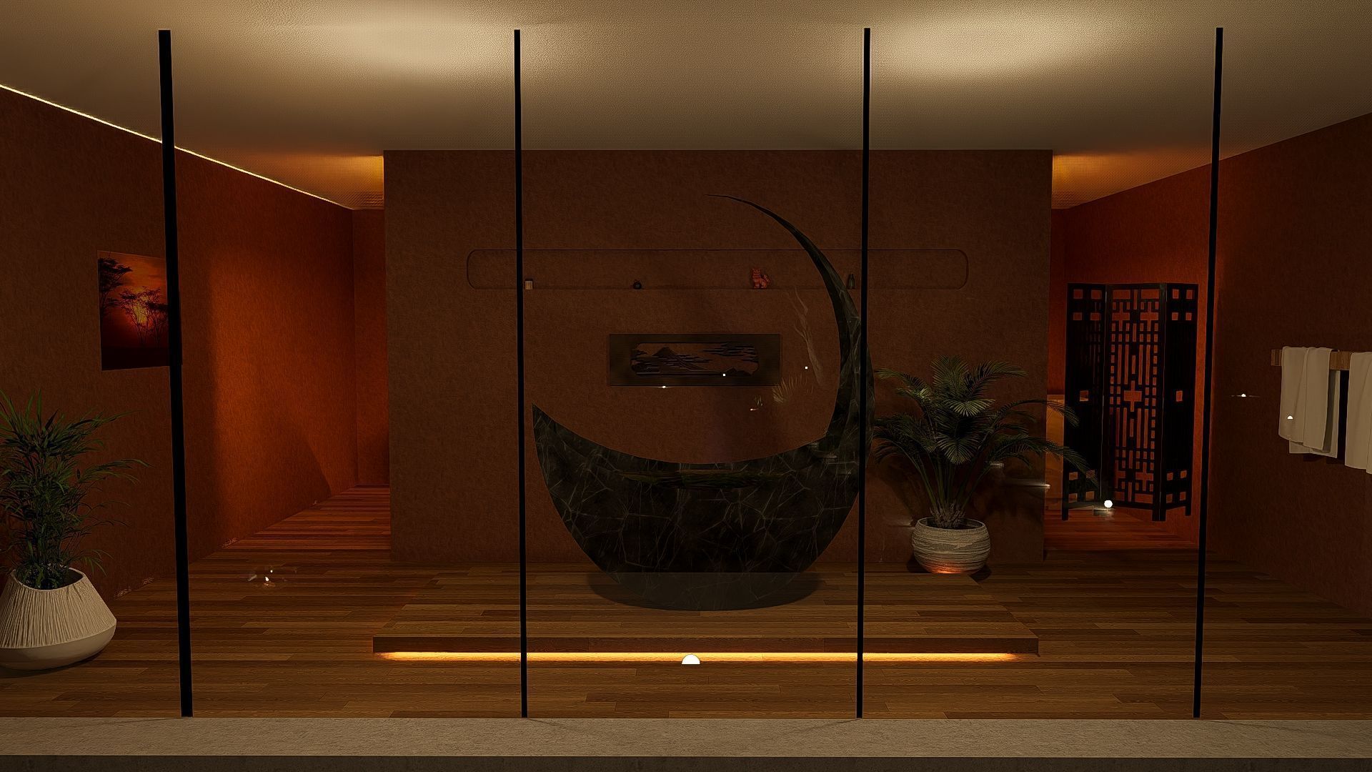 Modern Minimalist Villa 3D model_15