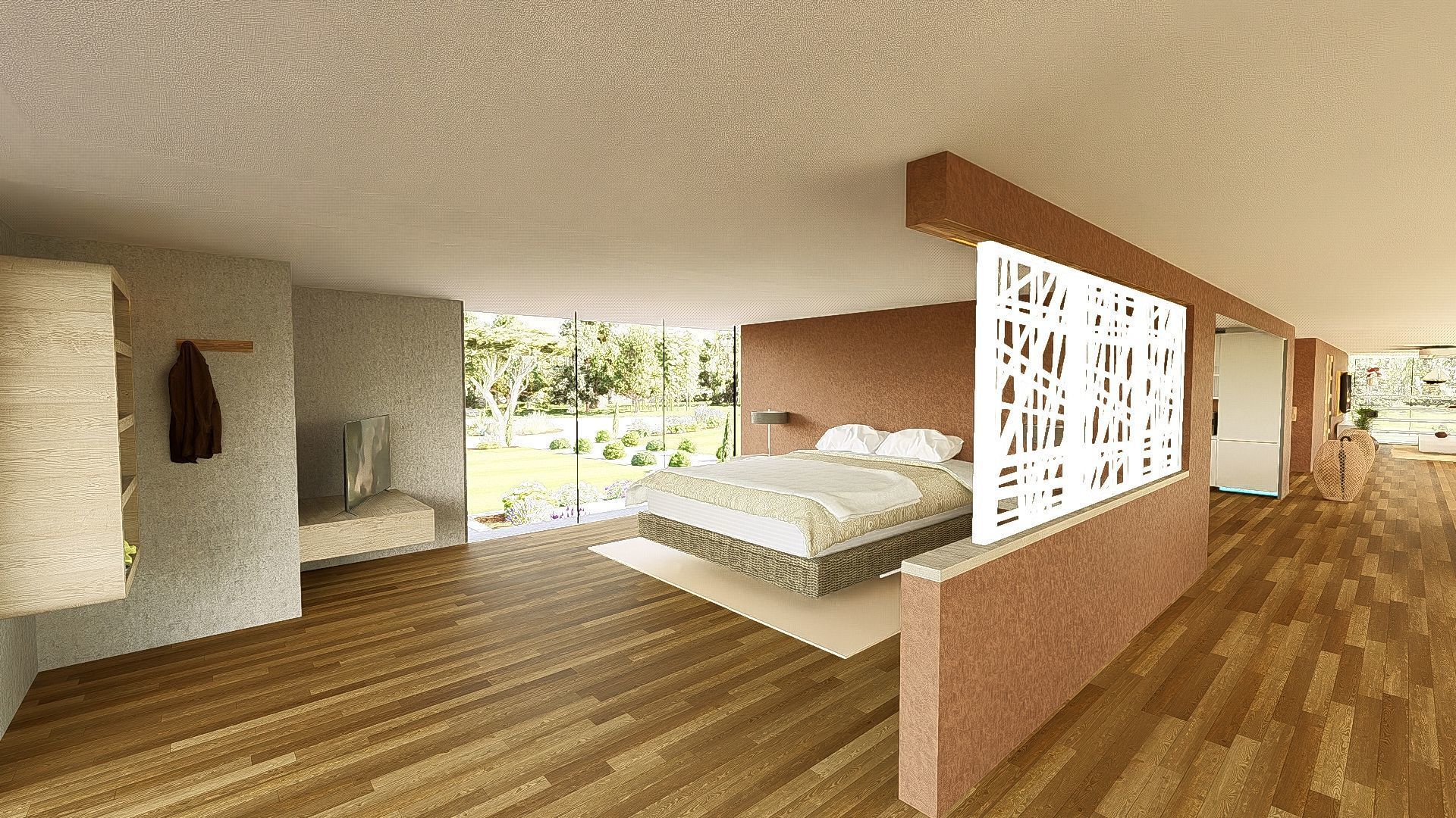 Modern Minimalist Villa 3D model_13