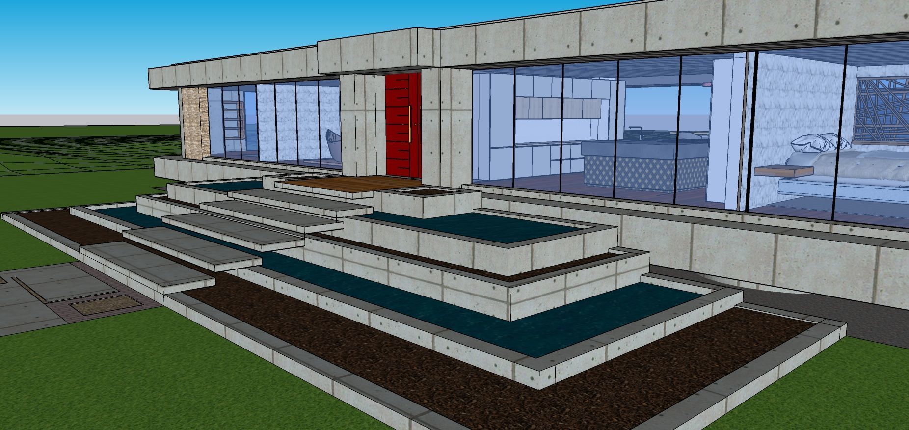 Modern Minimalist Villa 3D model_67