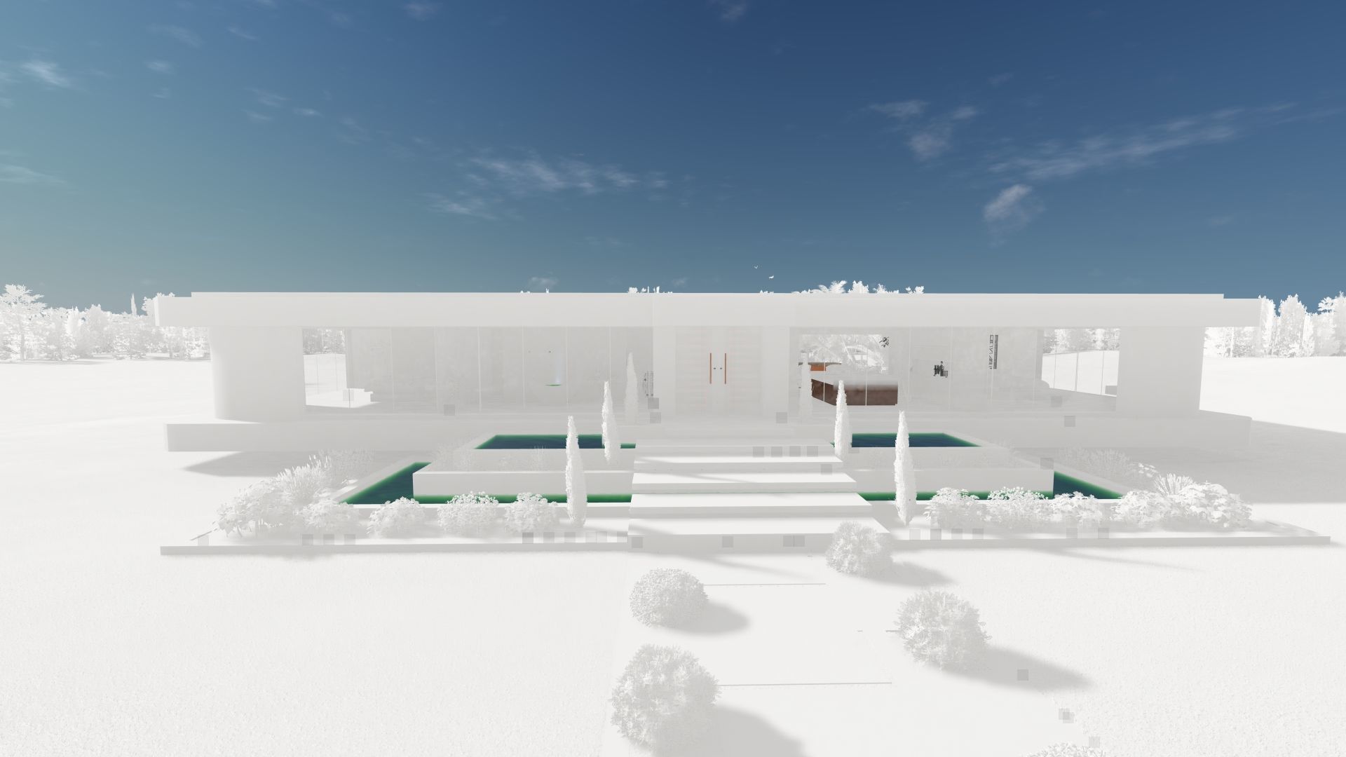 Modern Minimalist Villa 3D model_82