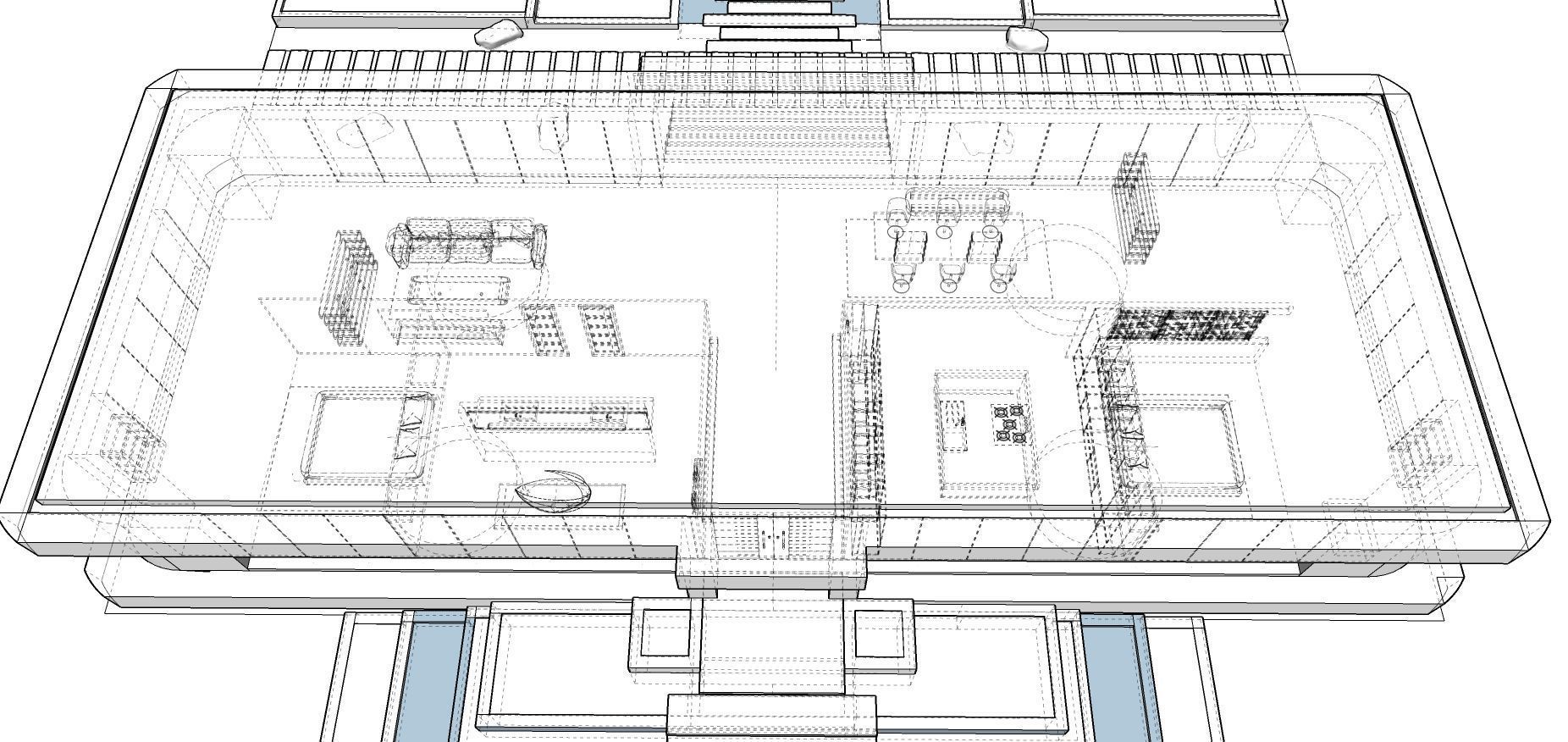 Modern Minimalist Villa 3D model_77