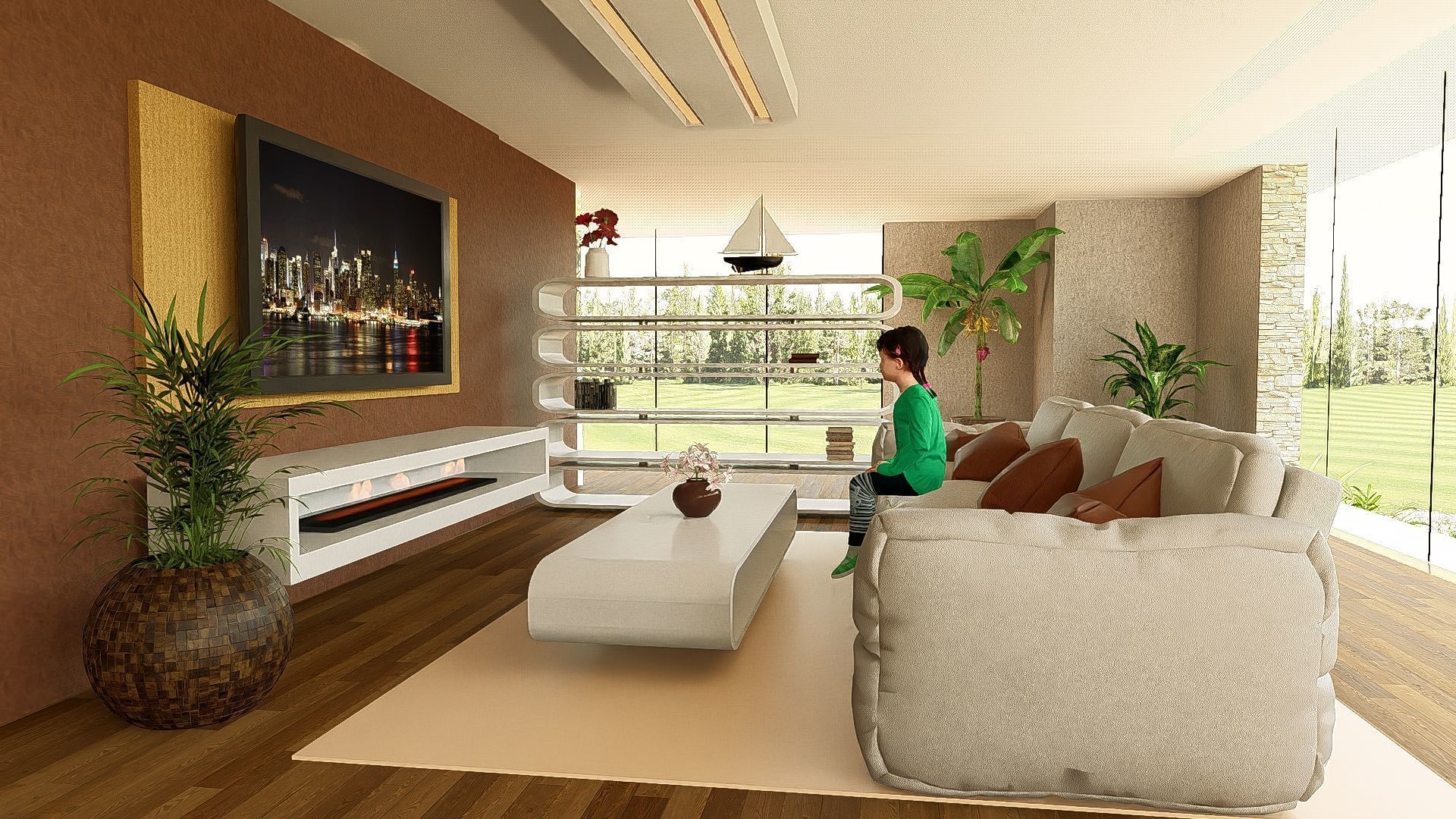 Modern Minimalist Villa 3D model_17