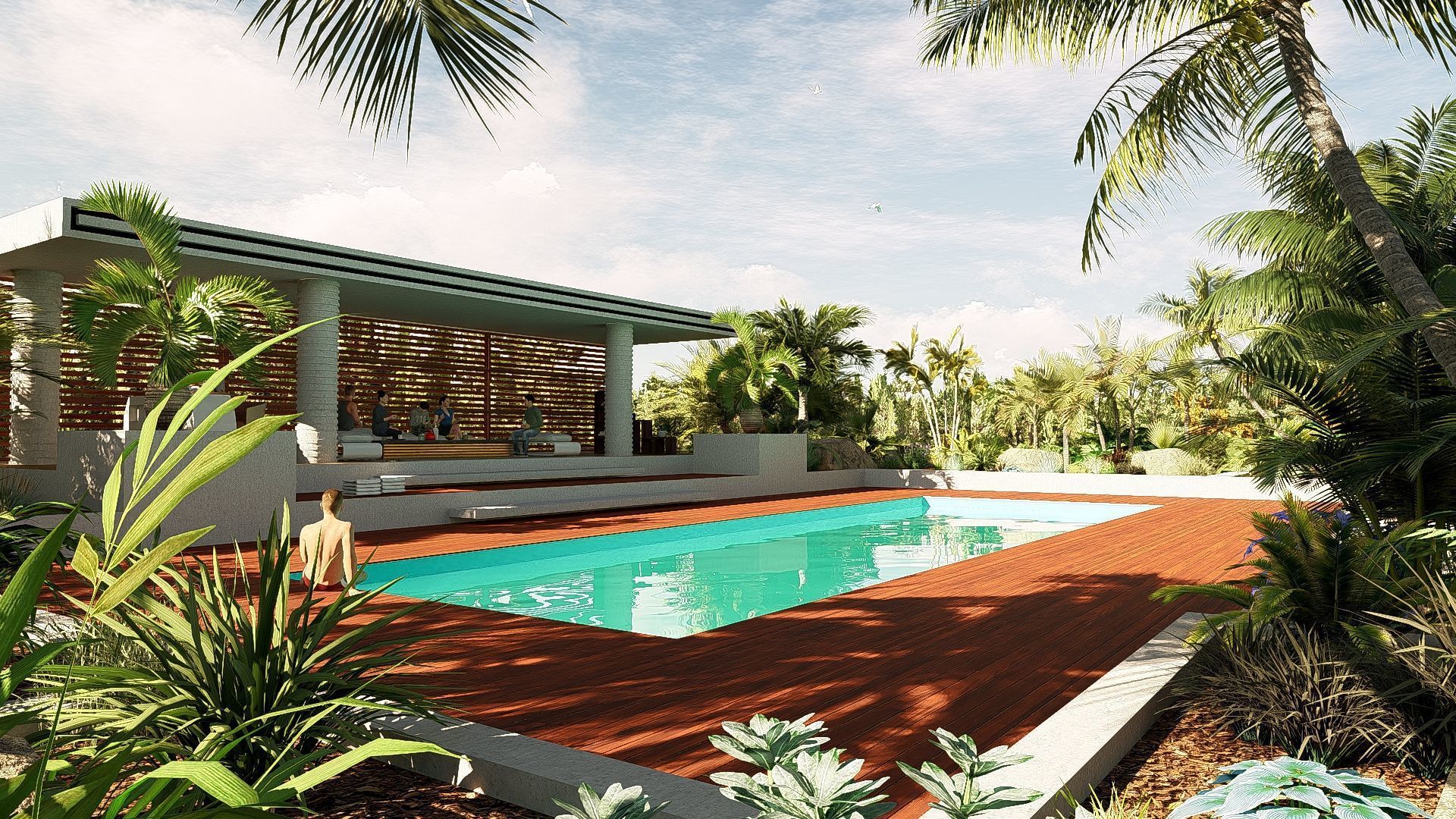 Modern Minimalist Villa 3D model_37