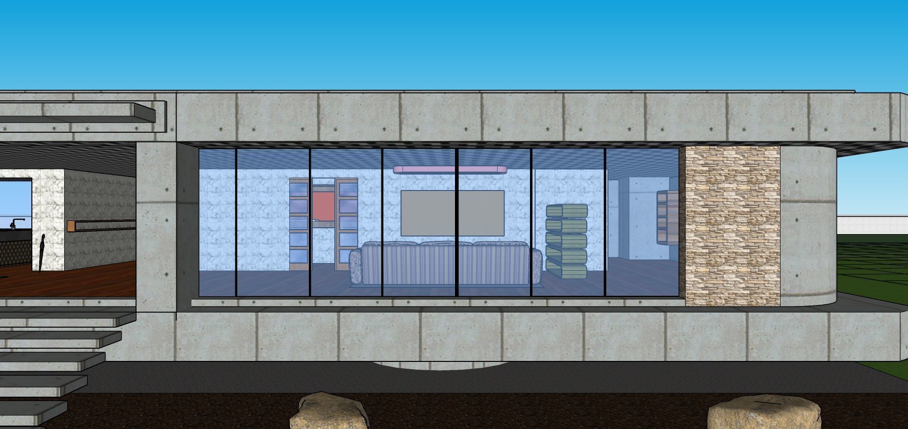 Modern Minimalist Villa 3D model_55