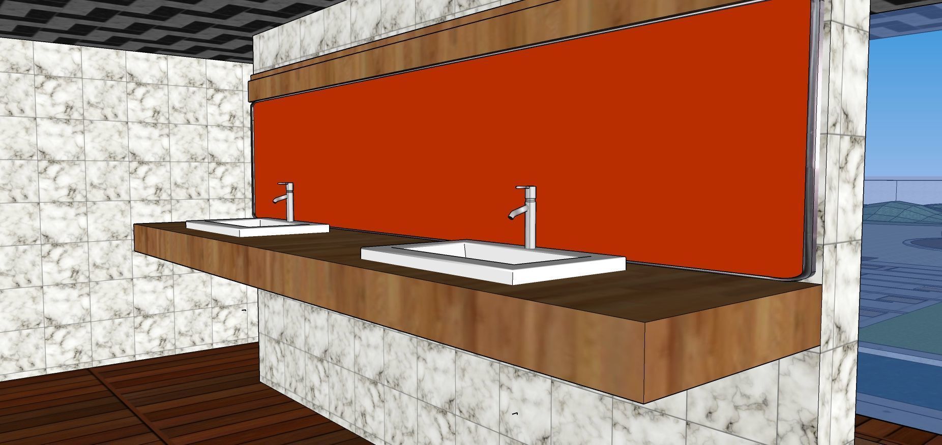 Modern Minimalist Villa 3D model_50