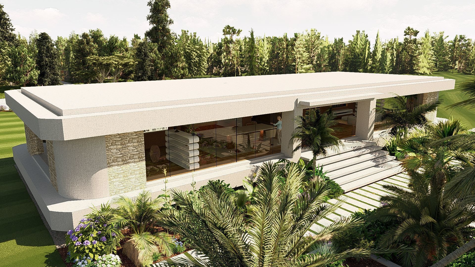 Modern Minimalist Villa 3D model_25