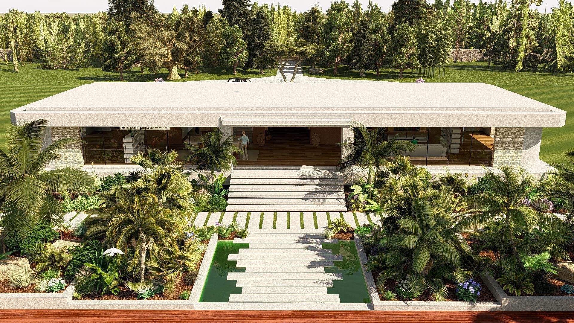 Modern Minimalist Villa 3D model_29