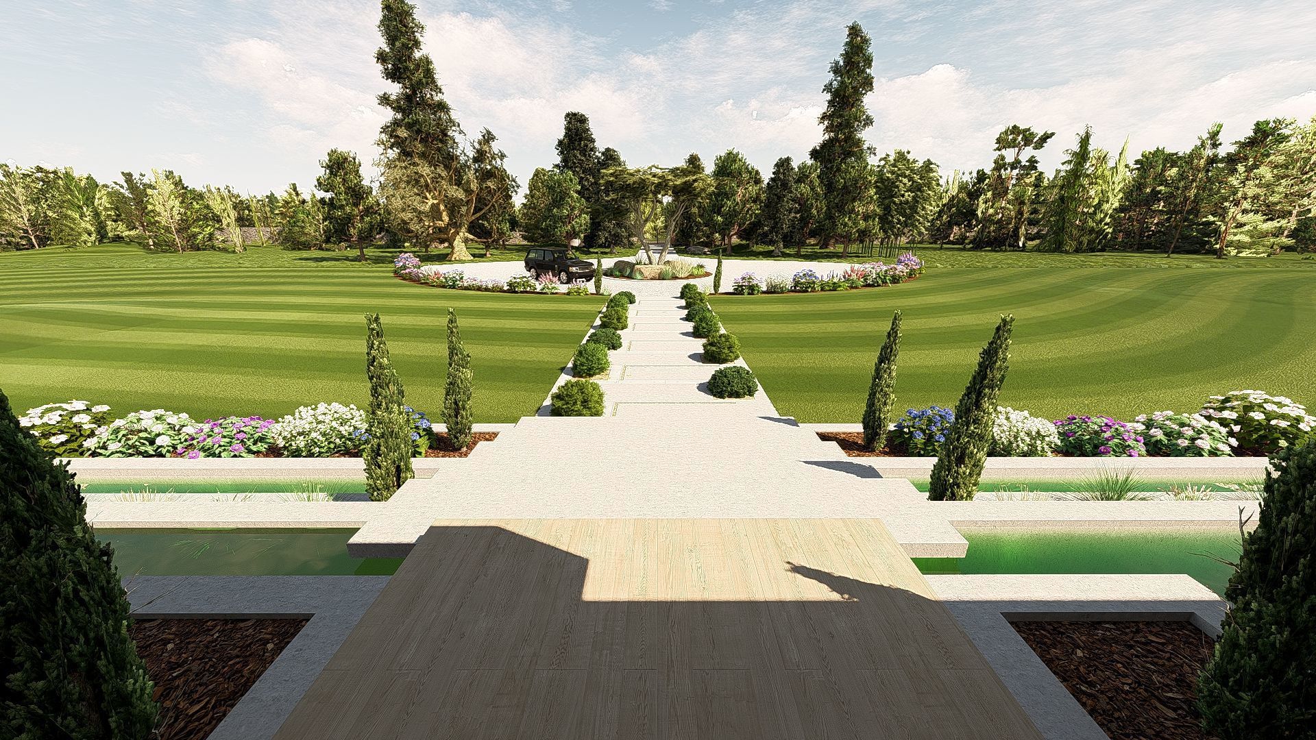 Modern Minimalist Villa 3D model_12